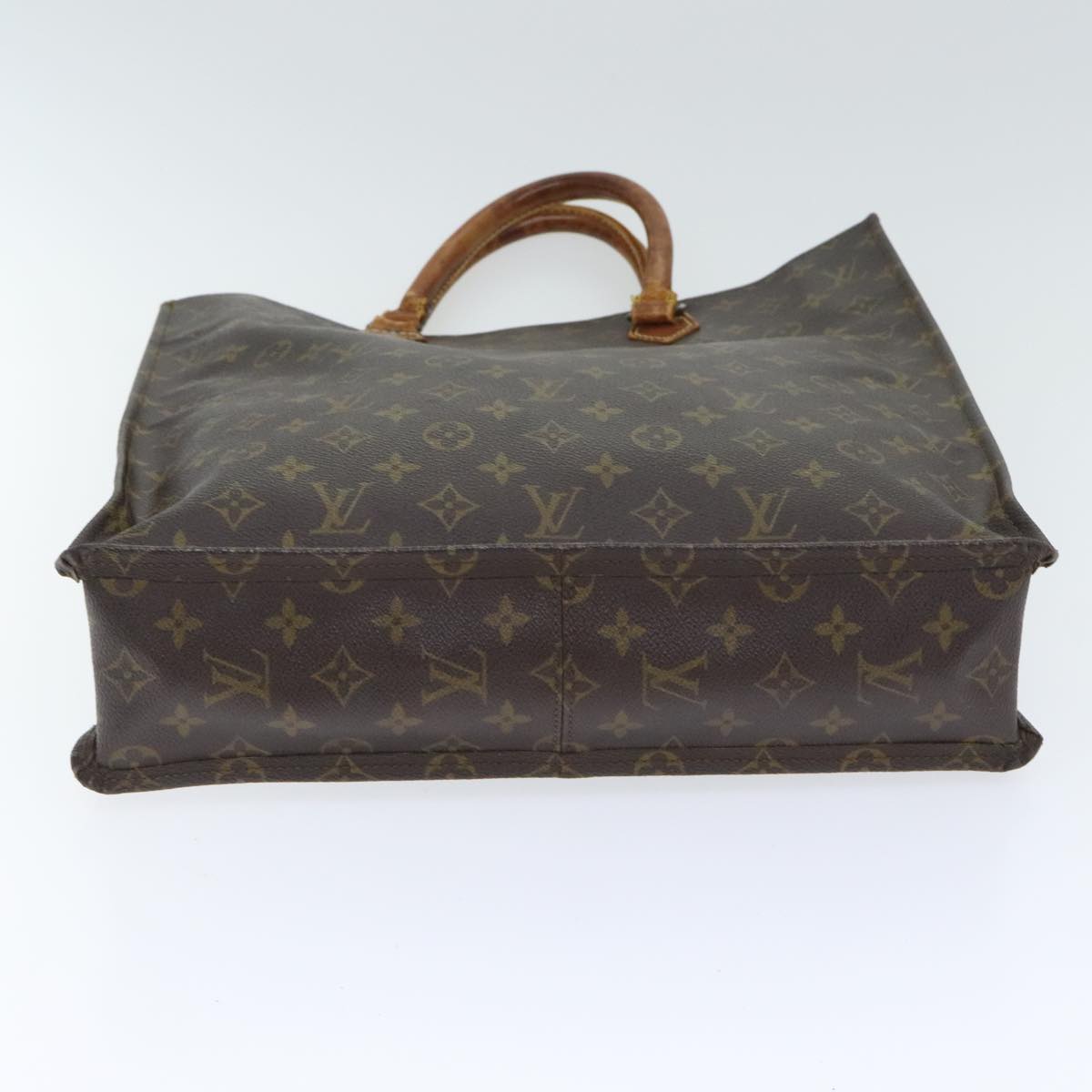 LOUIS VUITTON Monogram Sac Plat Hand Bag M51140 LV Auth 89983