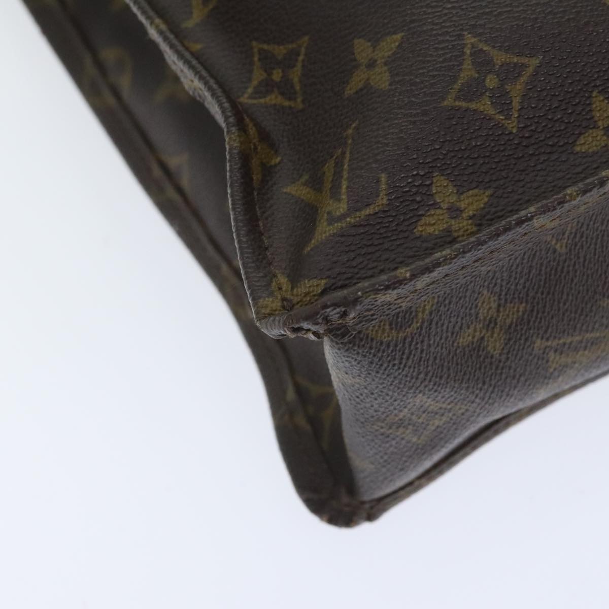 LOUIS VUITTON Monogram Sac Plat Hand Bag M51140 LV Auth 89983