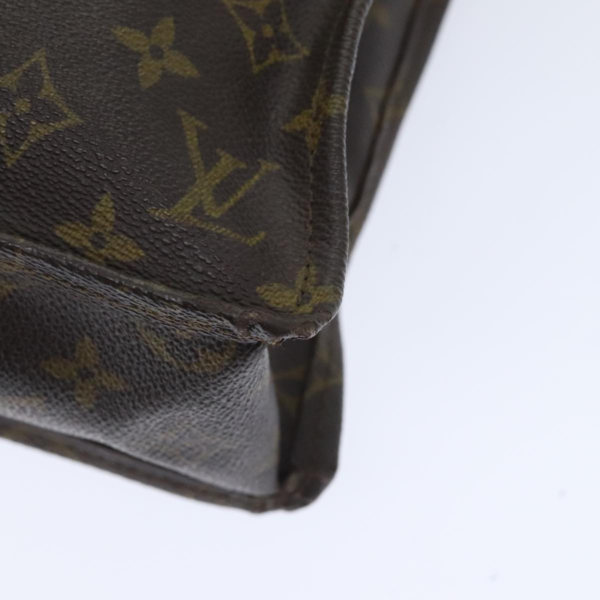 LOUIS VUITTON Monogram Sac Plat Hand Bag M51140 LV Auth 89983