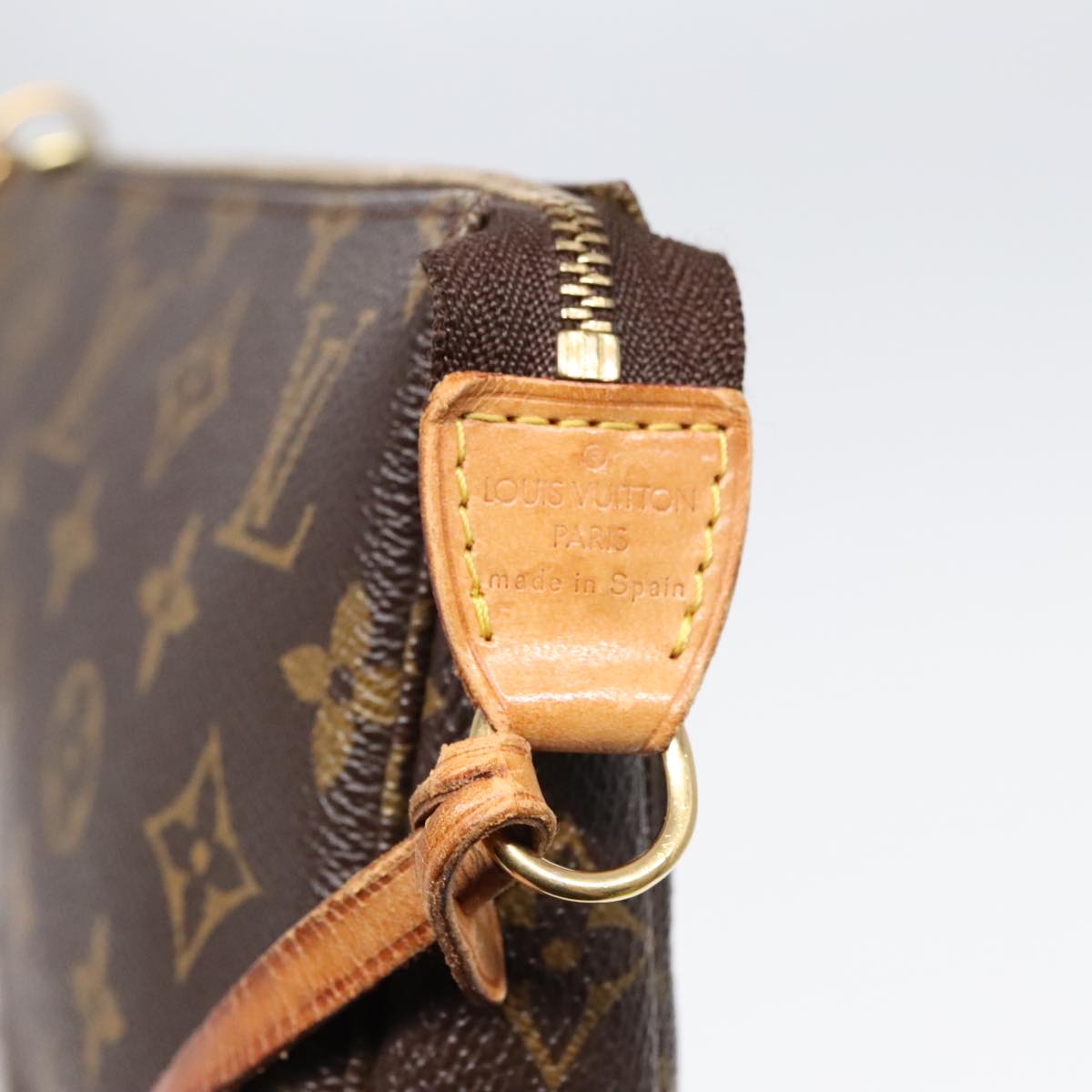 LOUIS VUITTON Monogram Pochette Accessoires Pouch M51980 LV Auth 89996