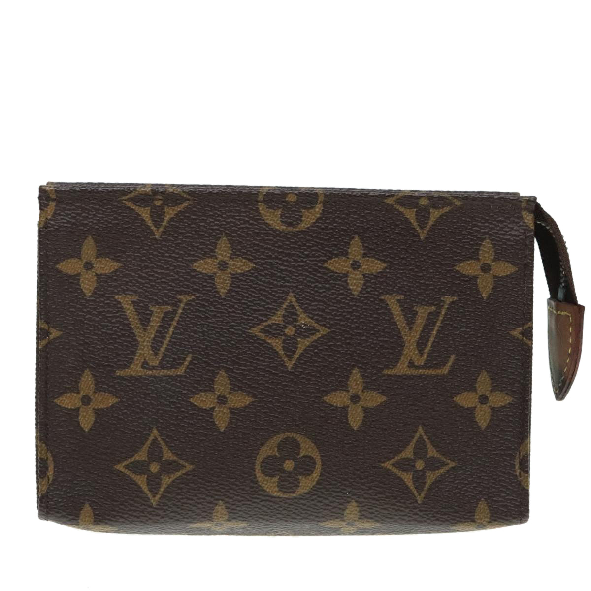 LOUIS VUITTON Monogram Poche Toilette 15 Pouch M47546 LV Auth 90017