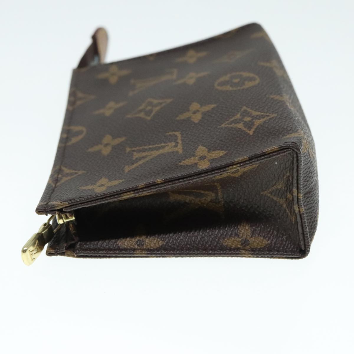 LOUIS VUITTON Monogram Poche Toilette 15 Pouch M47546 LV Auth 90017