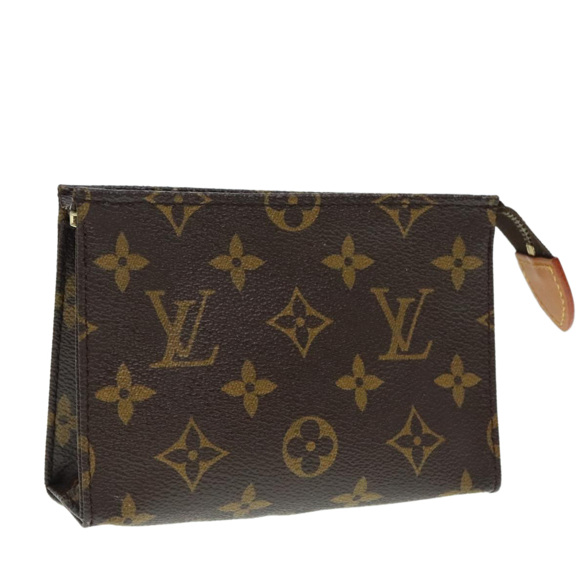 LOUIS VUITTON Monogram Poche Toilette 15 Pouch M47546 LV Auth 90019