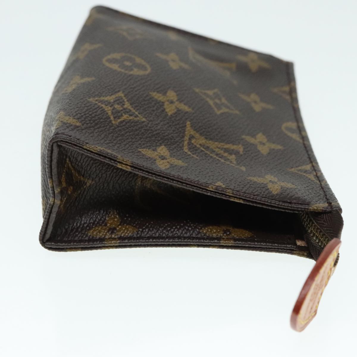 LOUIS VUITTON Monogram Poche Toilette 15 Pouch M47546 LV Auth 90019