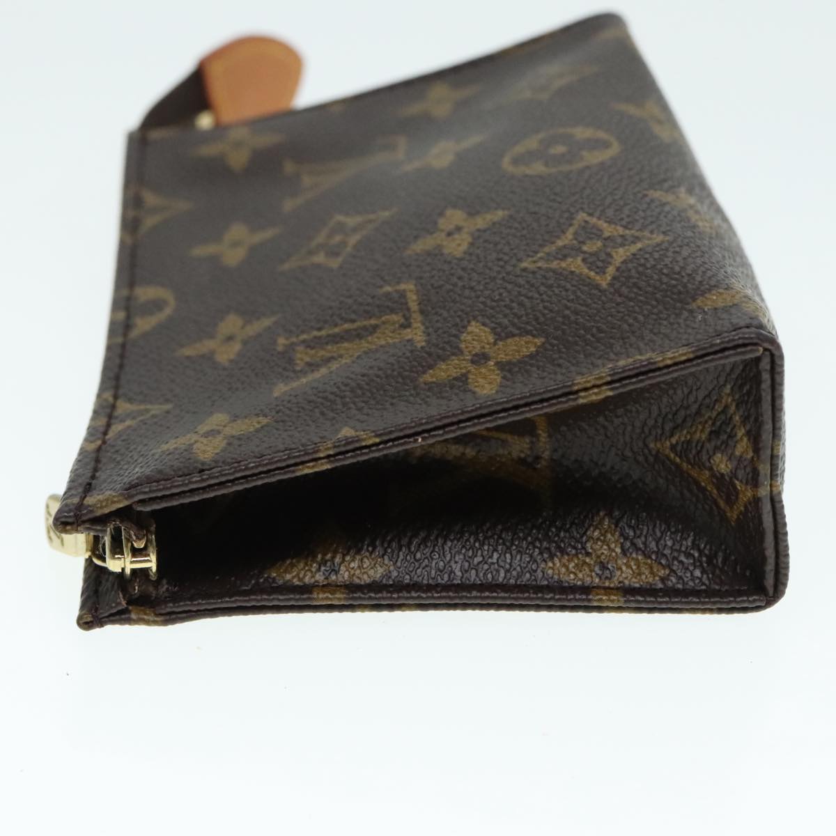 LOUIS VUITTON Monogram Poche Toilette 15 Pouch M47546 LV Auth 90019