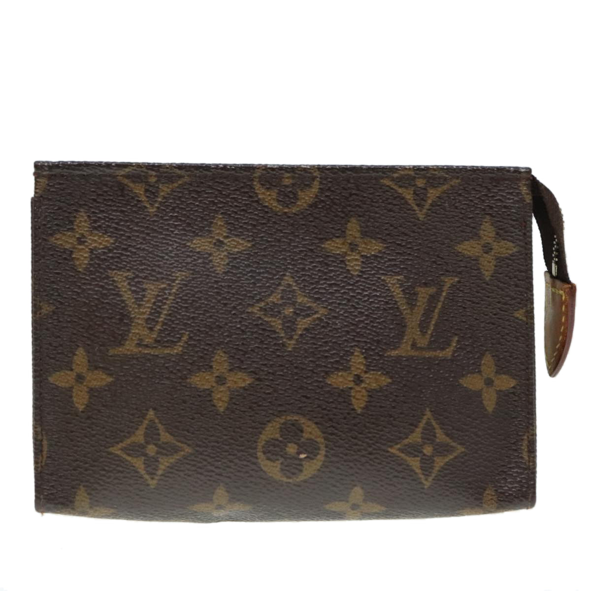 LOUIS VUITTON Monogram Poche Toilette 15 Pouch M47546 LV Auth 90020