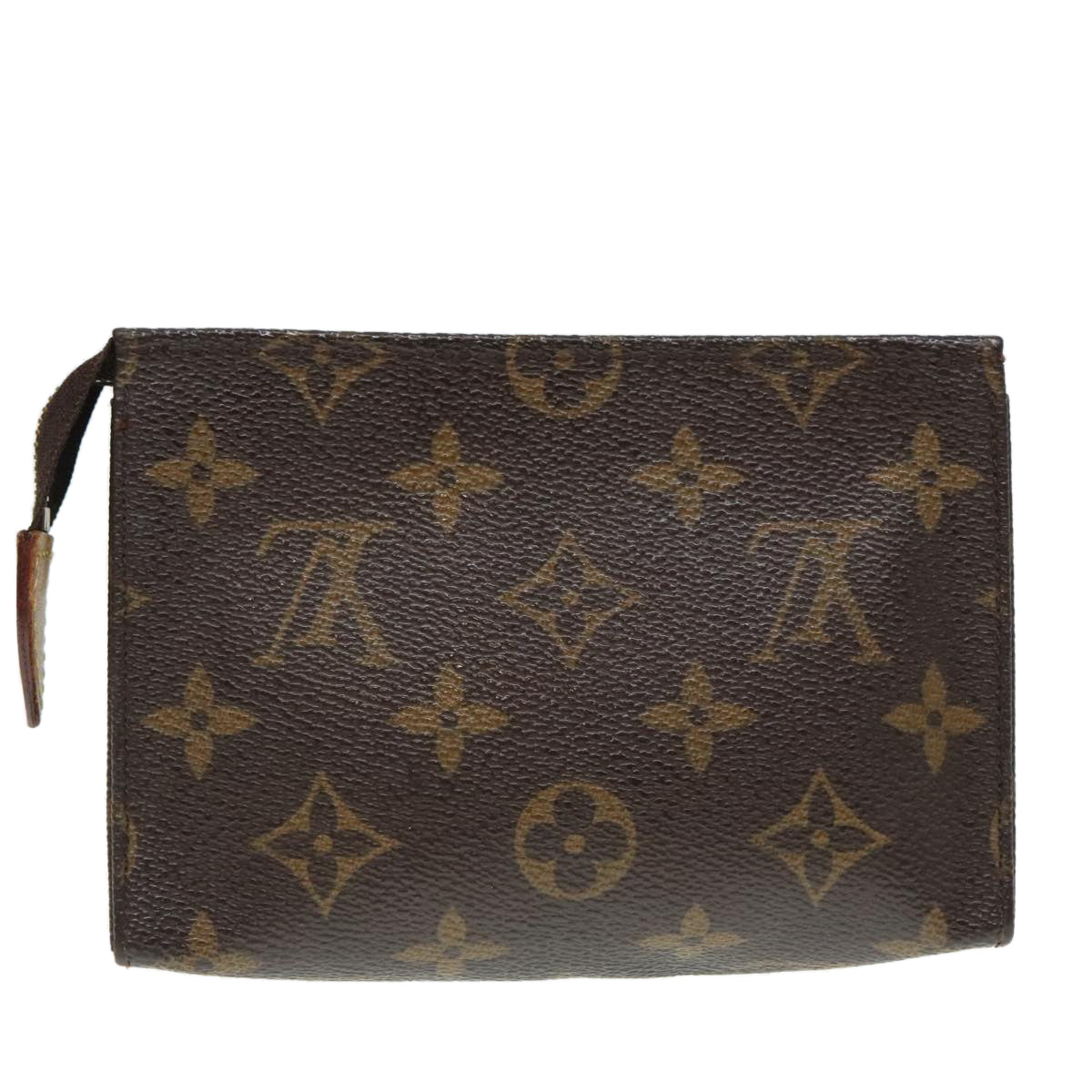 LOUIS VUITTON Monogram Poche Toilette 15 Pouch M47546 LV Auth 90020