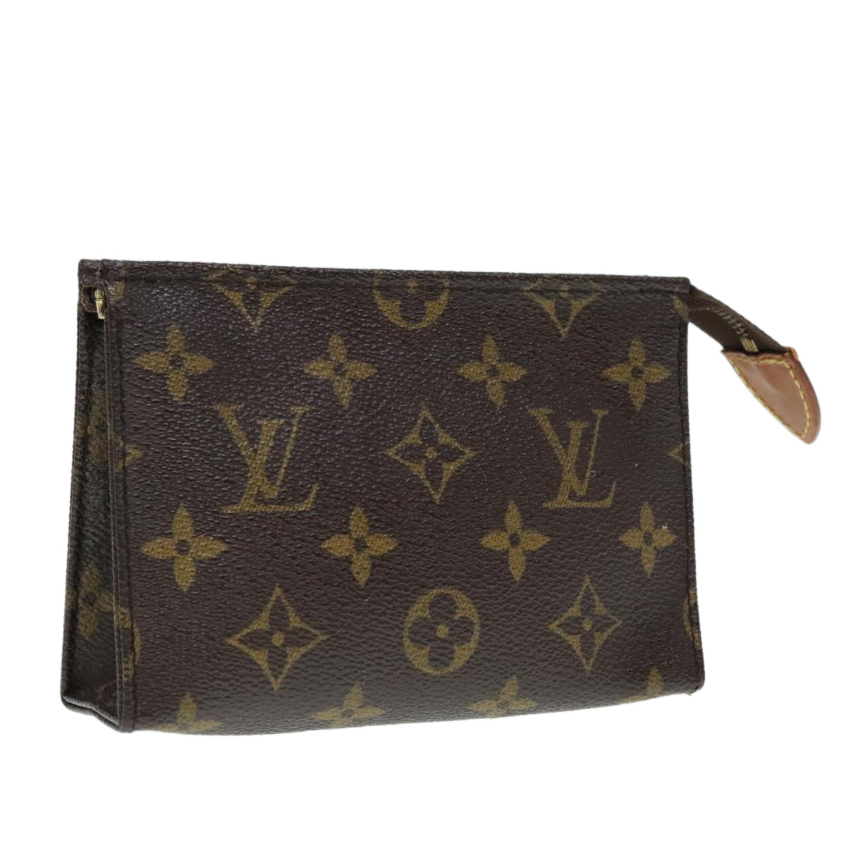 LOUIS VUITTON Monogram Poche Toilette 15 Pouch M47546 LV Auth 90021