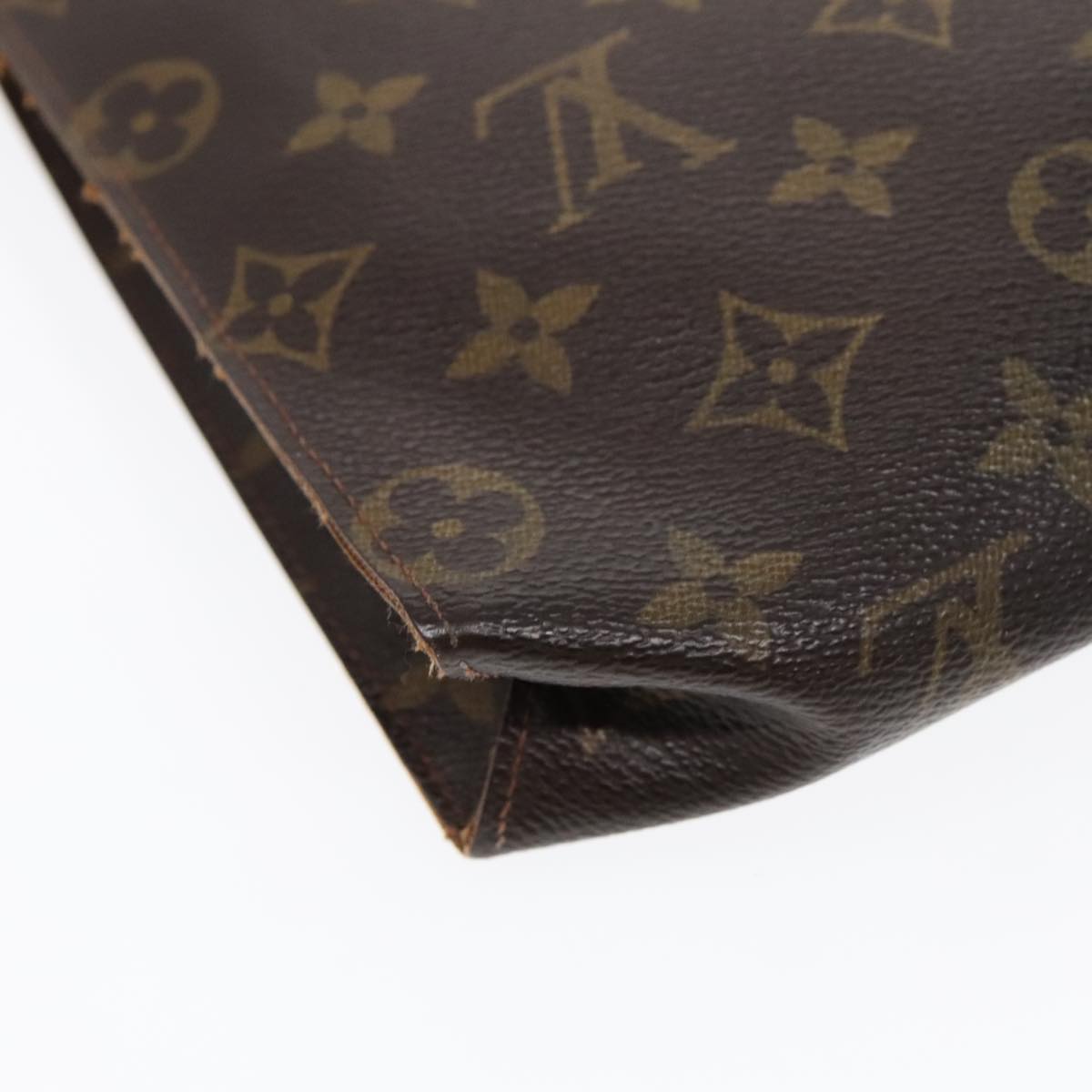 LOUIS VUITTON Monogram Poche Toilette 26 Pouch M47542 LV Auth 90026