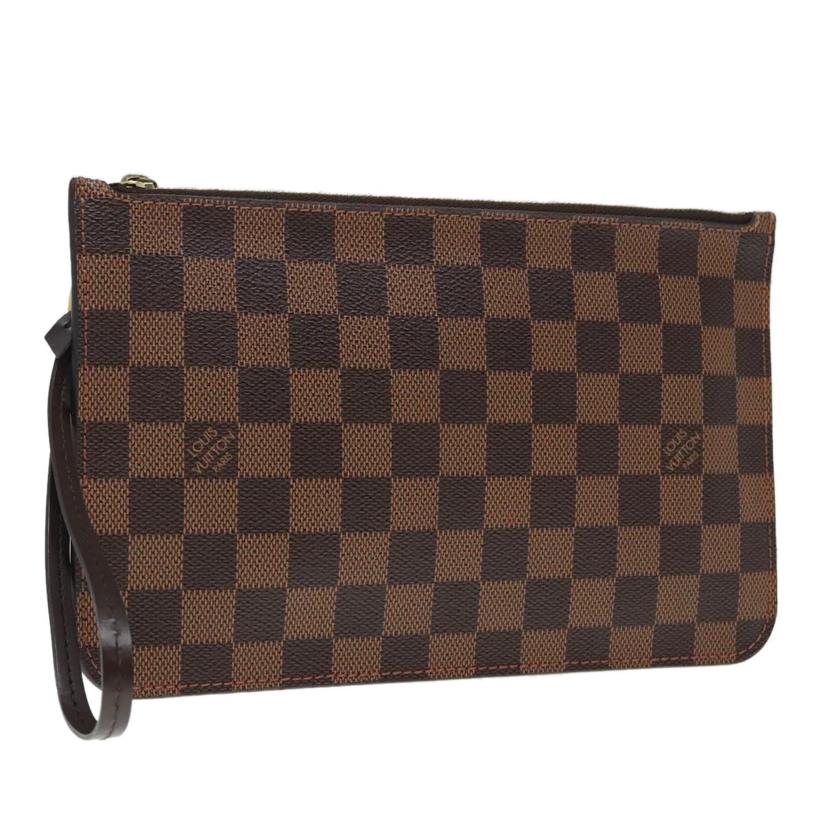 LOUIS VUITTON Damier Ebene Neverfull MM Pouch Accessory Pouch LV Auth 90028