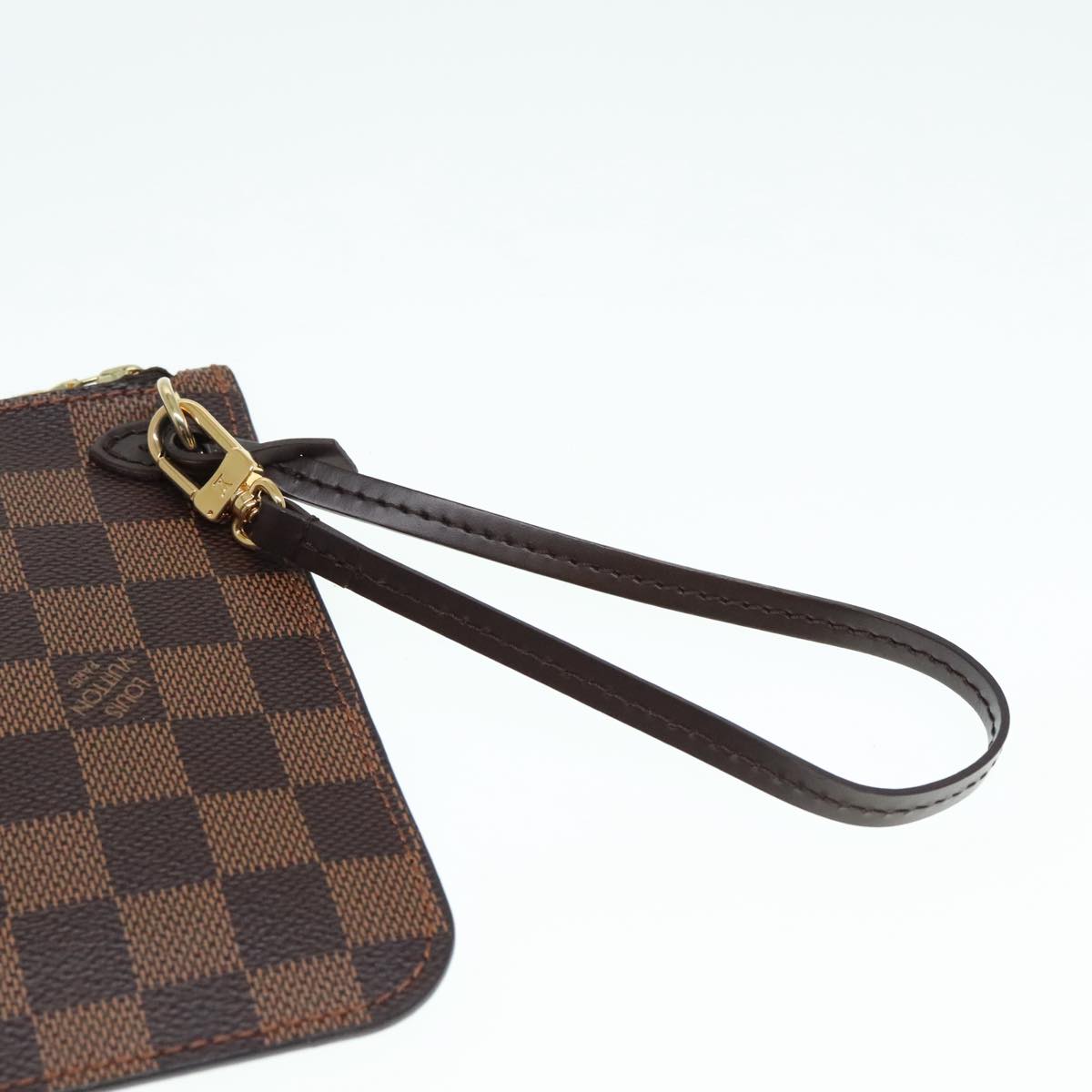 LOUIS VUITTON Damier Ebene Neverfull MM Pouch Accessory Pouch LV Auth 90028