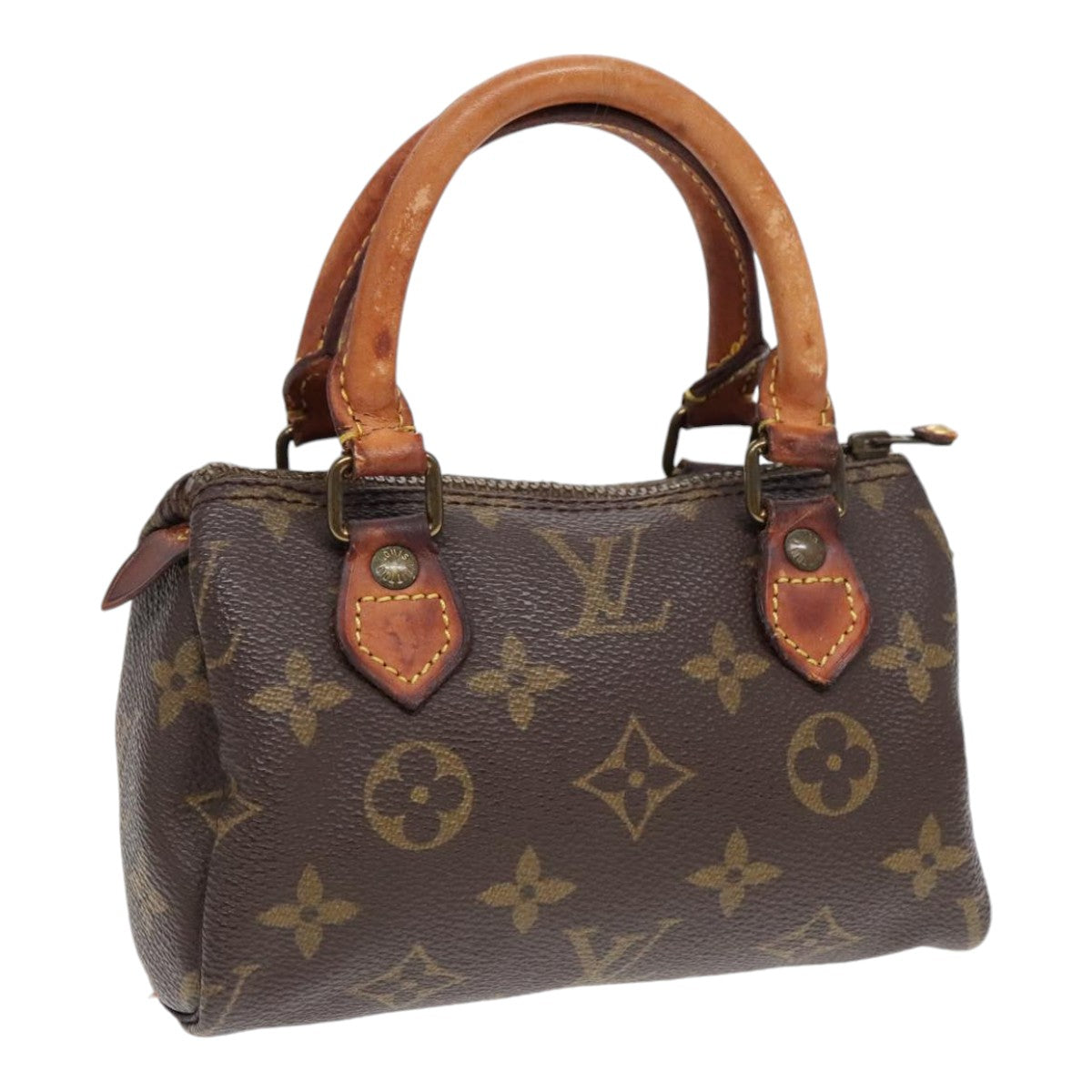 LOUIS VUITTON Monogram Mini Speedy Hand Bag M41534 LV Auth 90029