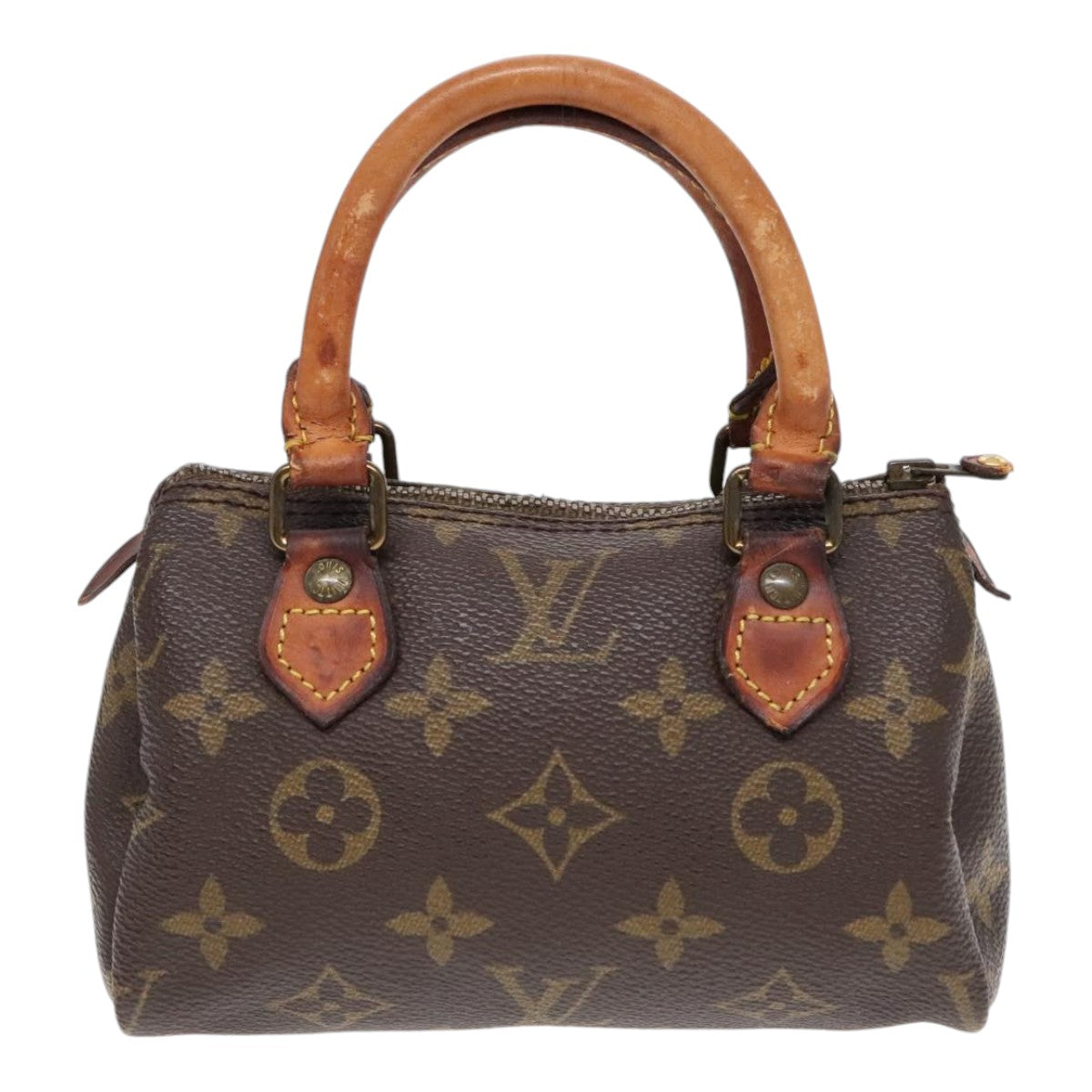 LOUIS VUITTON Monogram Mini Speedy Hand Bag M41534 LV Auth 90029