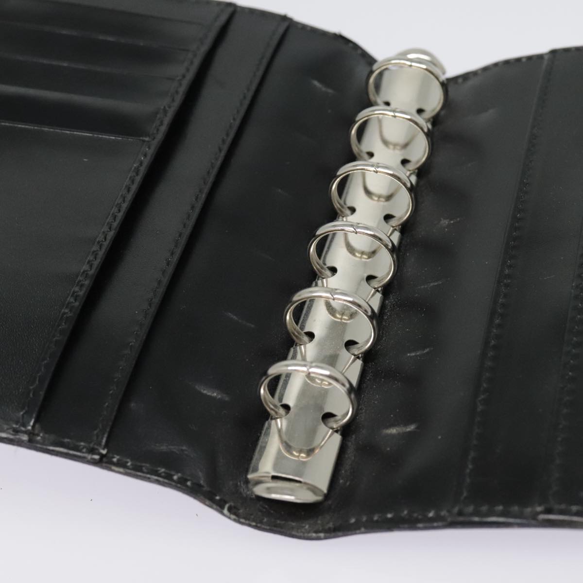 GUCCI Day Planner Cover Leather Black Auth 90051