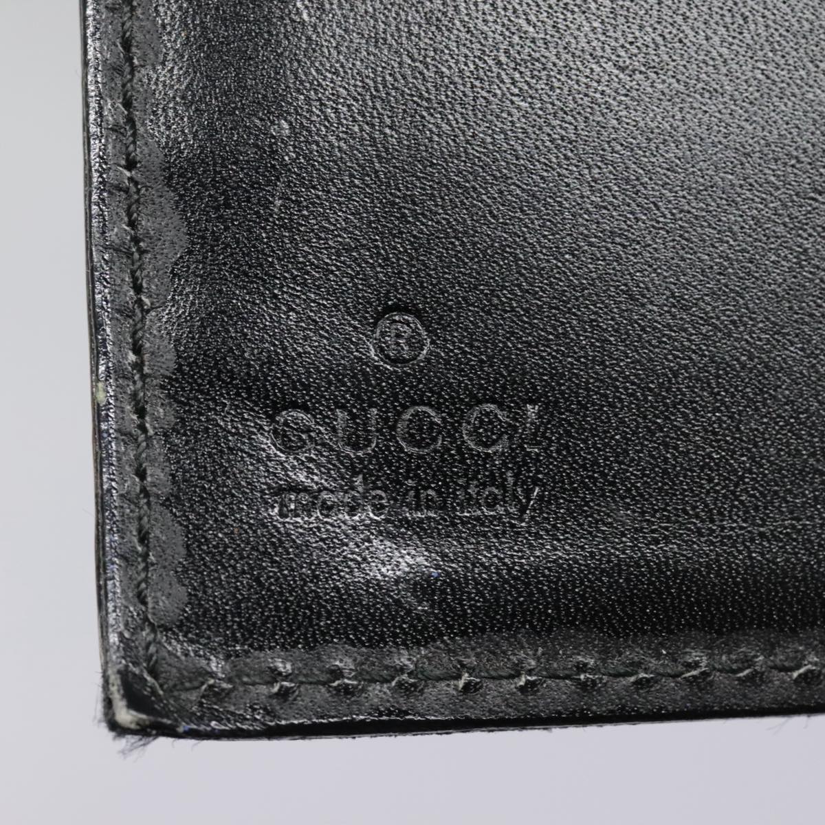 GUCCI Day Planner Cover Leather Black Auth 90051