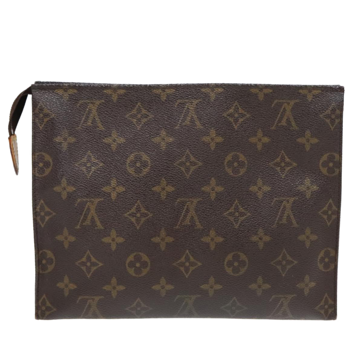 LOUIS VUITTON Monogram Poche Toilette 26 Pouch M47542 LV Auth 90060