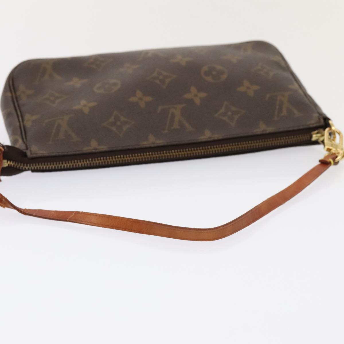 LOUIS VUITTON Monogram Pochette Accessoires Pouch M51980 LV Auth 90065