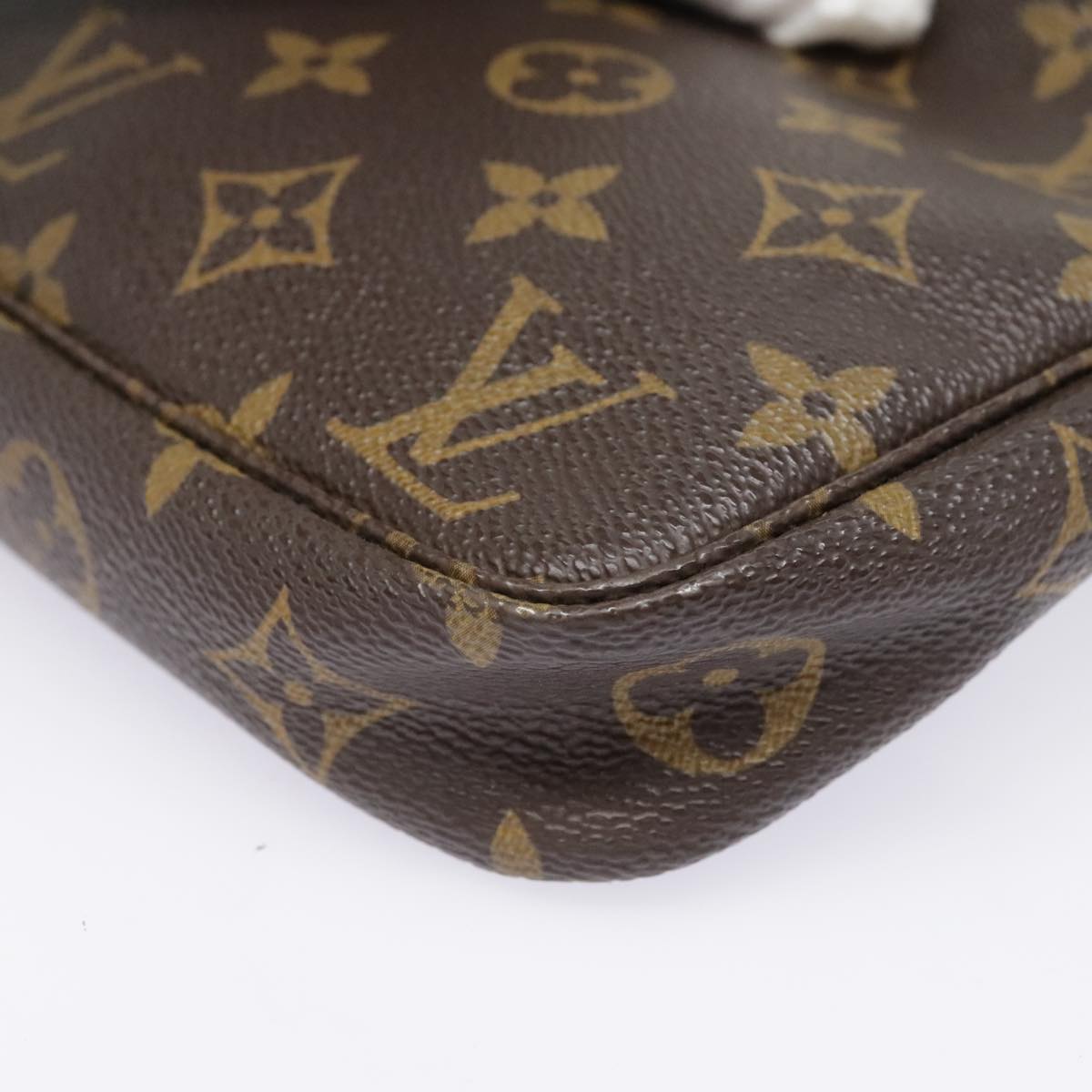 LOUIS VUITTON Monogram Pochette Accessoires Pouch M51980 LV Auth 90066