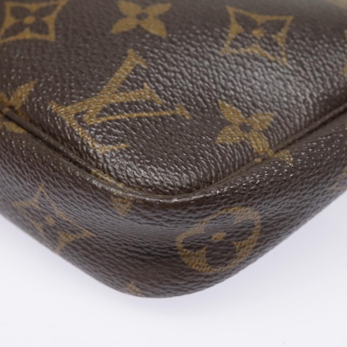 LOUIS VUITTON Monogram Pochette Accessoires Pouch M51980 LV Auth 90067