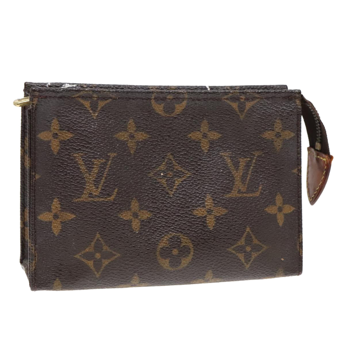 LOUIS VUITTON Monogram Poche Toilette 15 Pouch M47546 LV Auth 90071