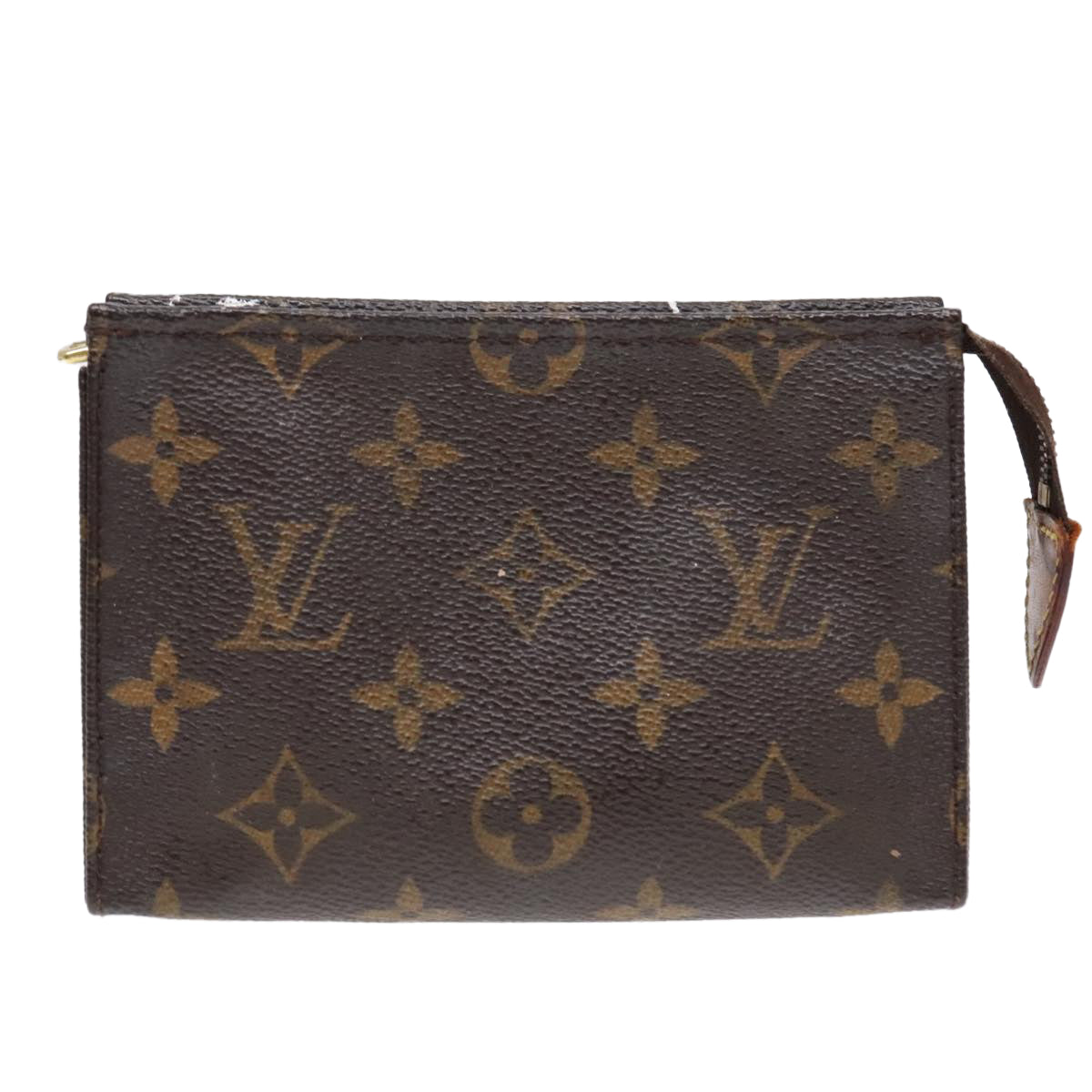 LOUIS VUITTON Monogram Poche Toilette 15 Pouch M47546 LV Auth 90071