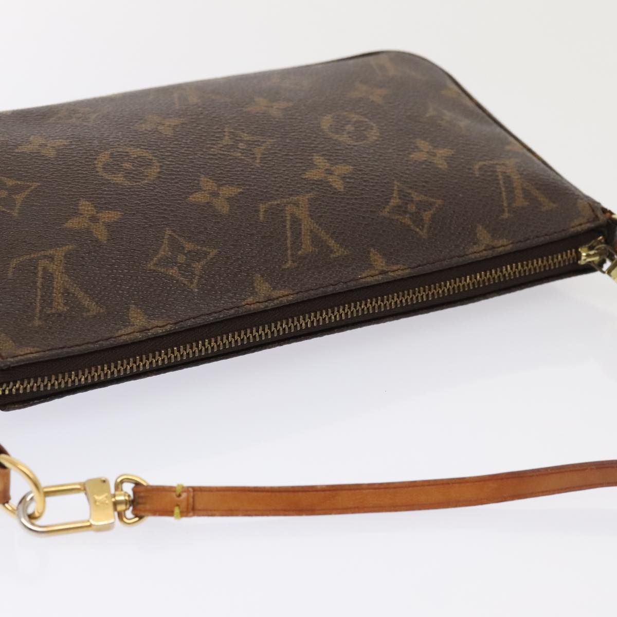 LOUIS VUITTON Monogram Pochette Accessoires Pouch M51980 LV Auth 90072