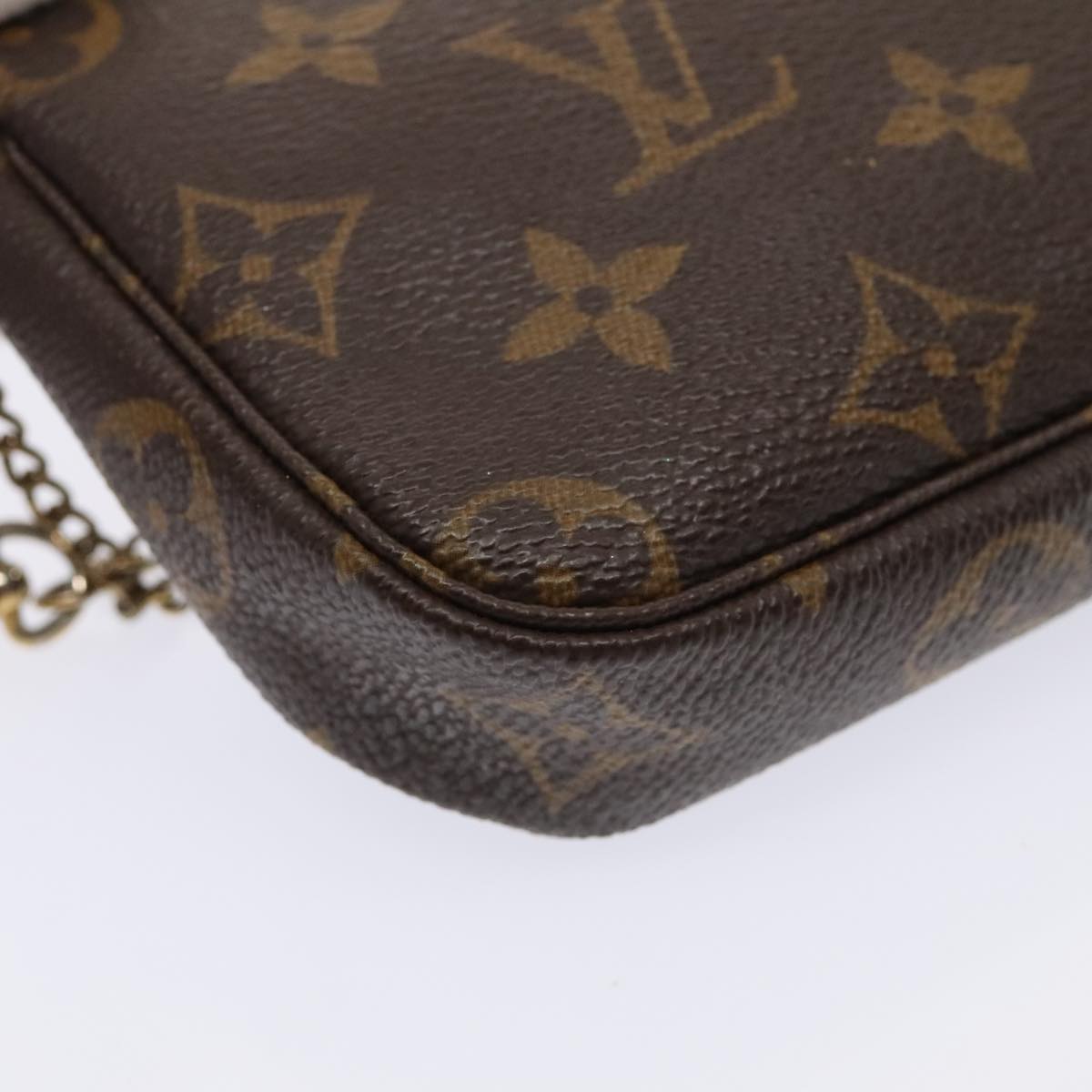 LOUIS VUITTON Monogram Mini Pochette Accessoires Pouch M58009 LV Auth 90080