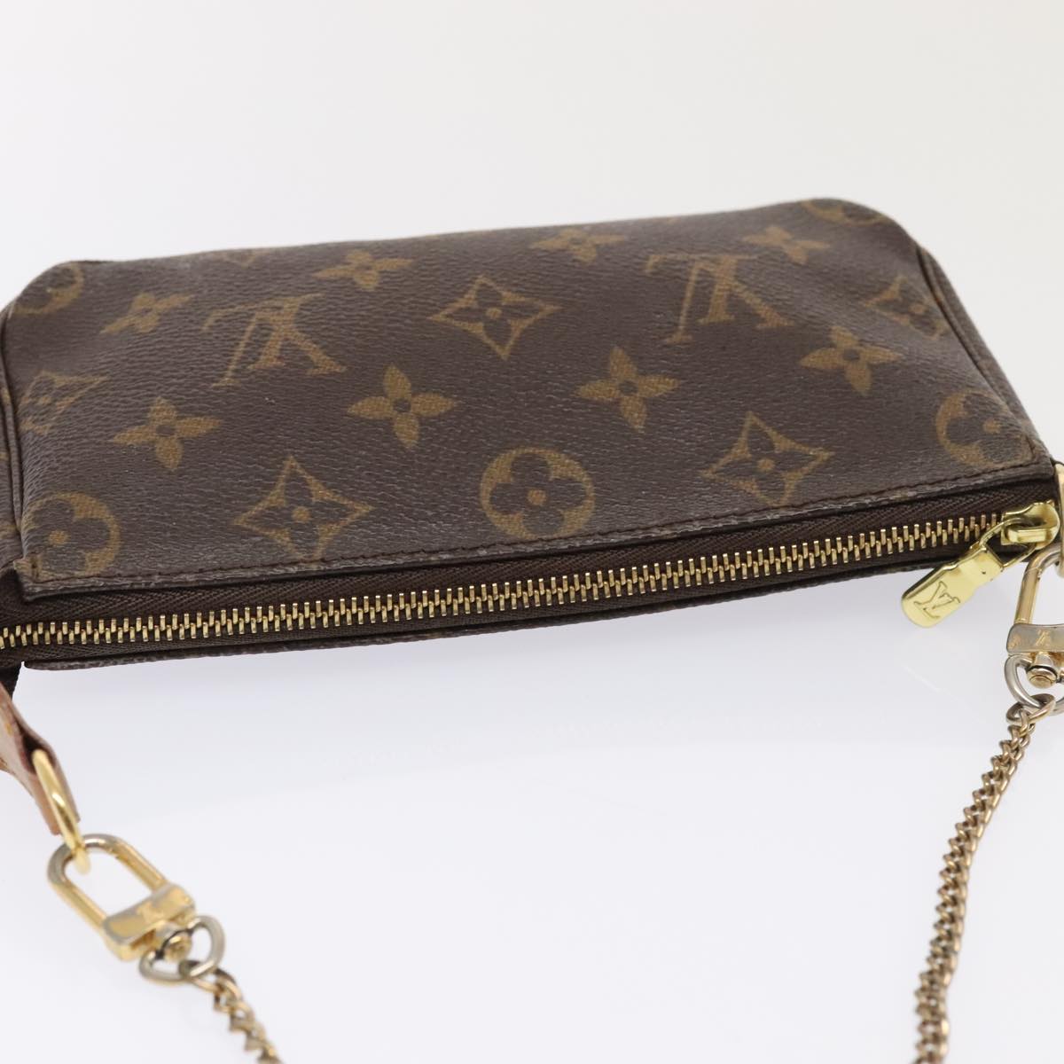 LOUIS VUITTON Monogram Mini Pochette Accessoires Pouch M58009 LV Auth 90080