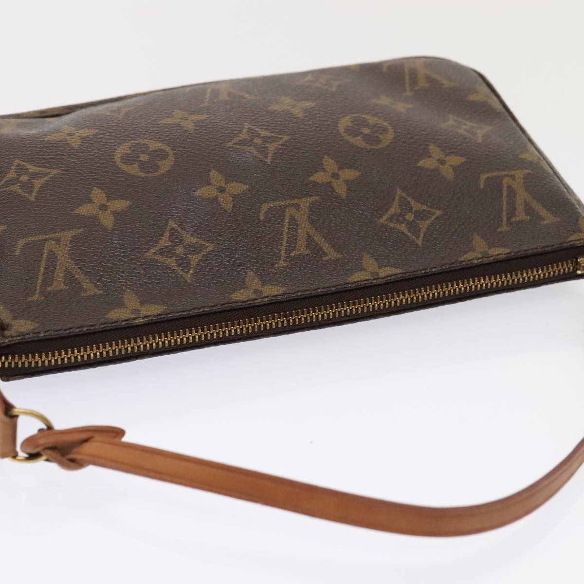 LOUIS VUITTON Monogram Pochette Accessoires Pouch M51980 LV Auth 90081