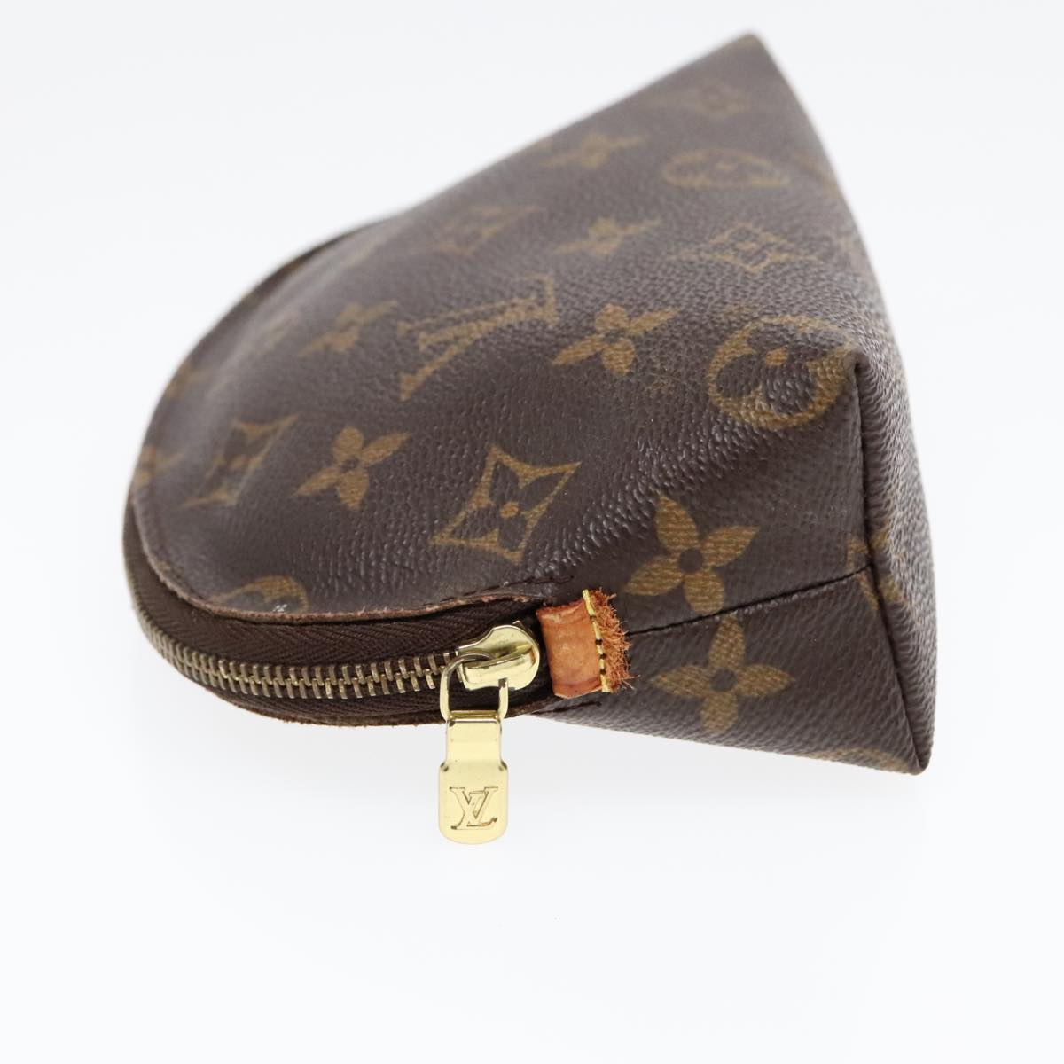 LOUIS VUITTON Monogram Pochette Cosmetic PM Cosmetic Pouch M47515 LV Auth 90083