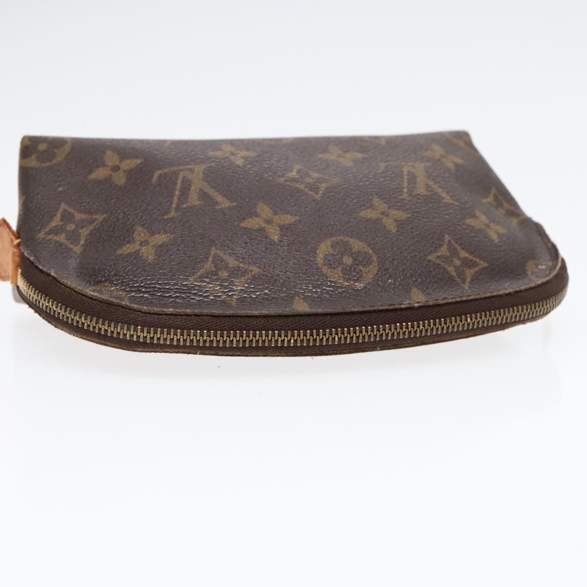 LOUIS VUITTON Monogram Pochette Cosmetic PM Cosmetic Pouch M47515 LV Auth 90083