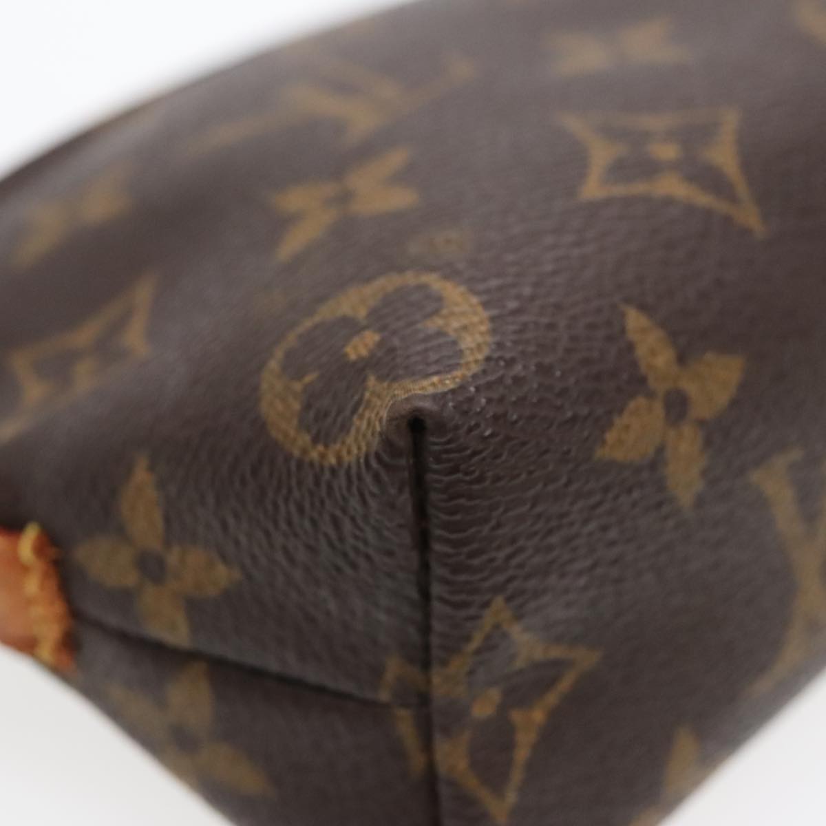 LOUIS VUITTON Monogram Pochette Cosmetic PM Cosmetic Pouch M47515 LV Auth 90083