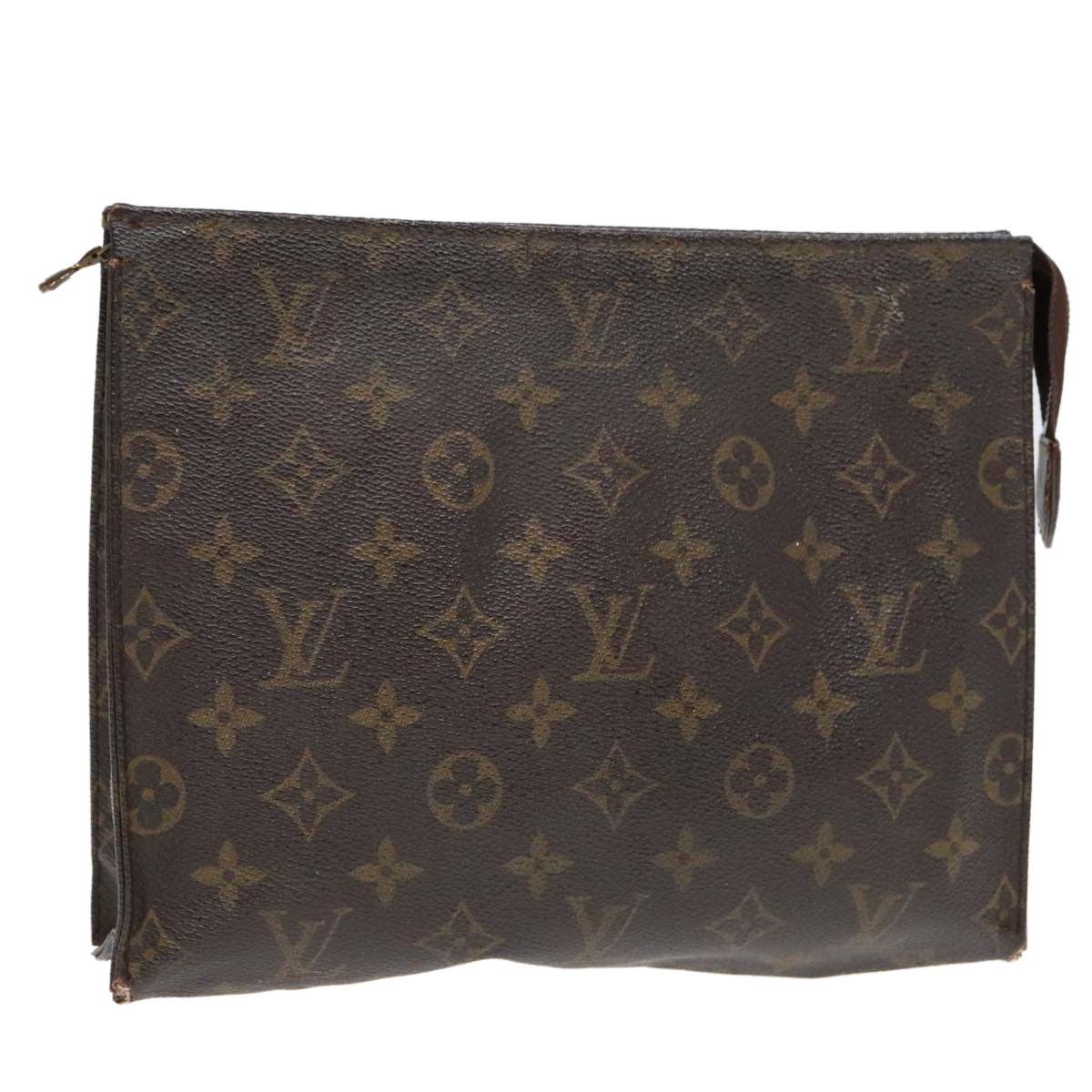 LOUIS VUITTON Monogram Poche Toilette 26 Pouch M47542 LV Auth 90084