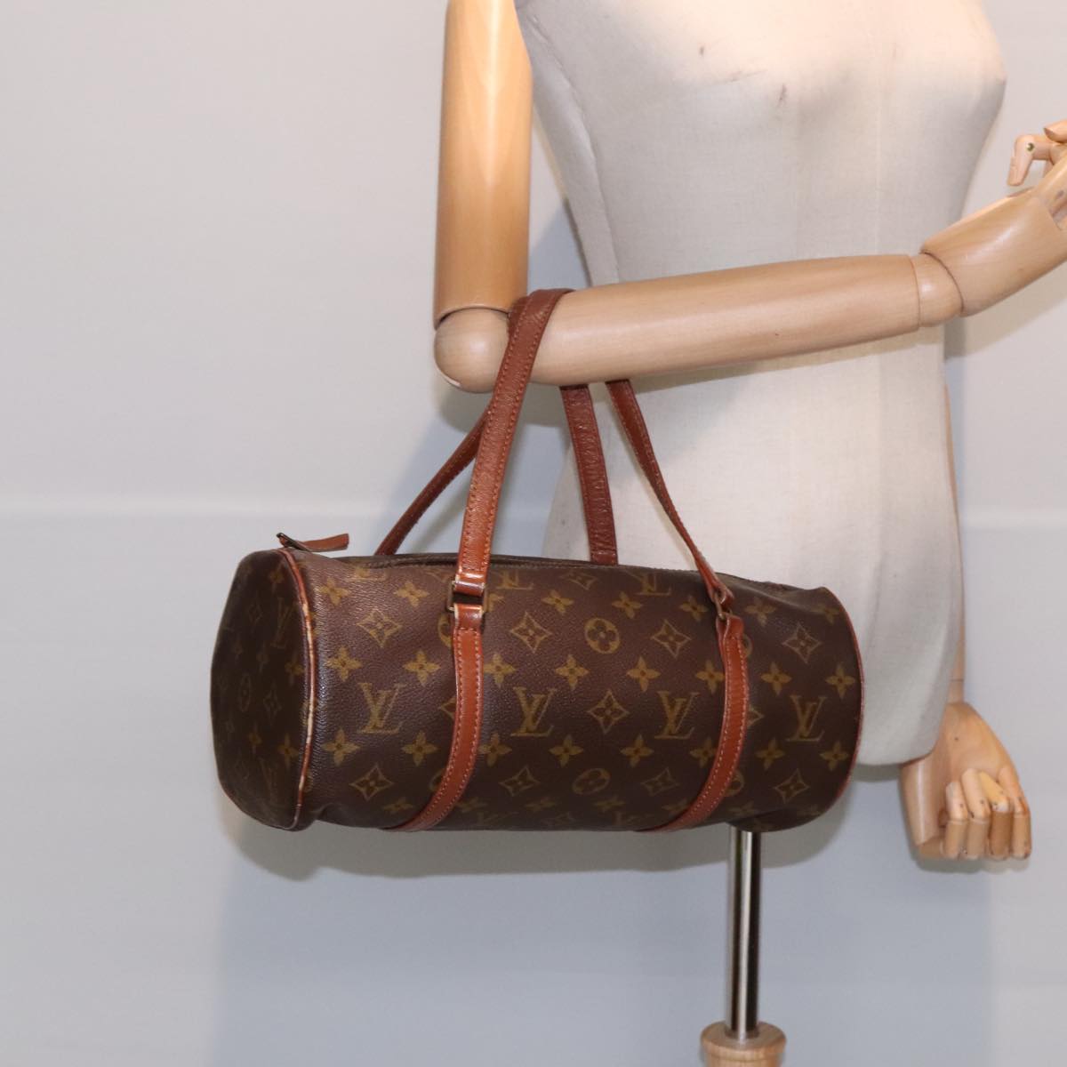 LOUIS VUITTON Monogram Papillon 30 Hand Bag M51385 LV Auth 90100