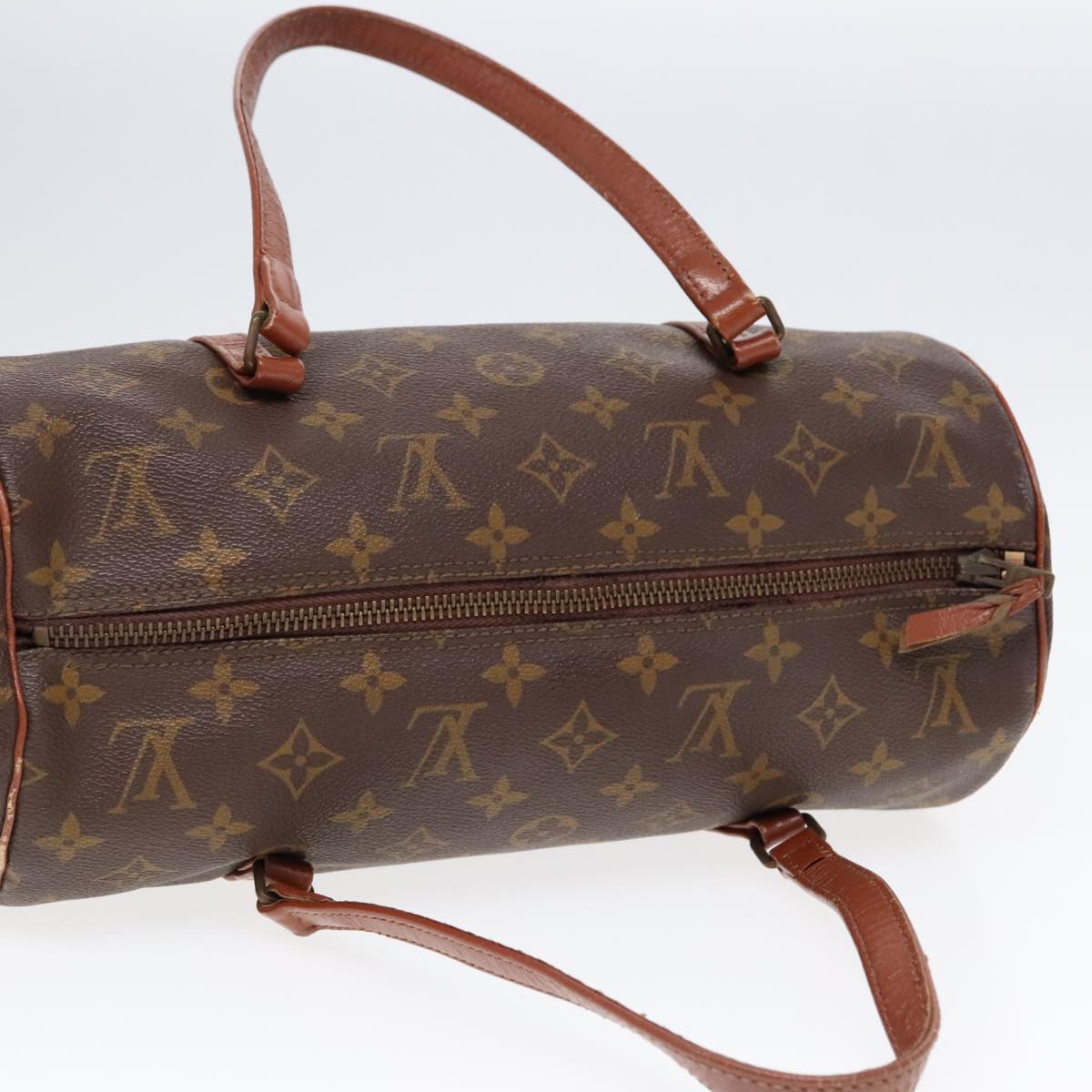 LOUIS VUITTON Monogram Papillon 30 Hand Bag M51385 LV Auth 90100