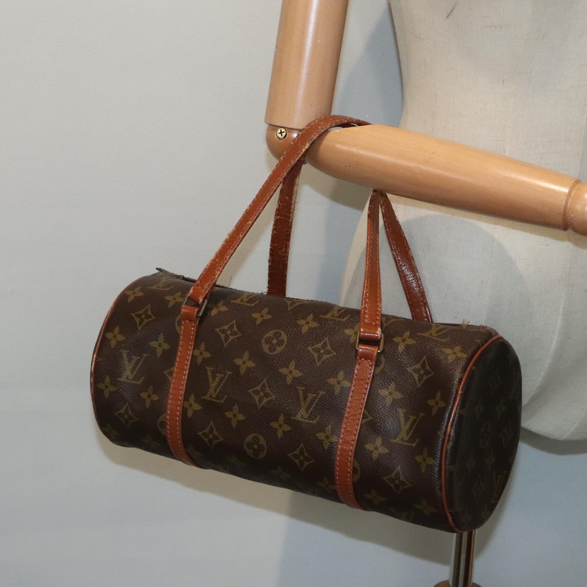 LOUIS VUITTON Monogram Papillon 30 Hand Bag M51385 LV Auth 90123