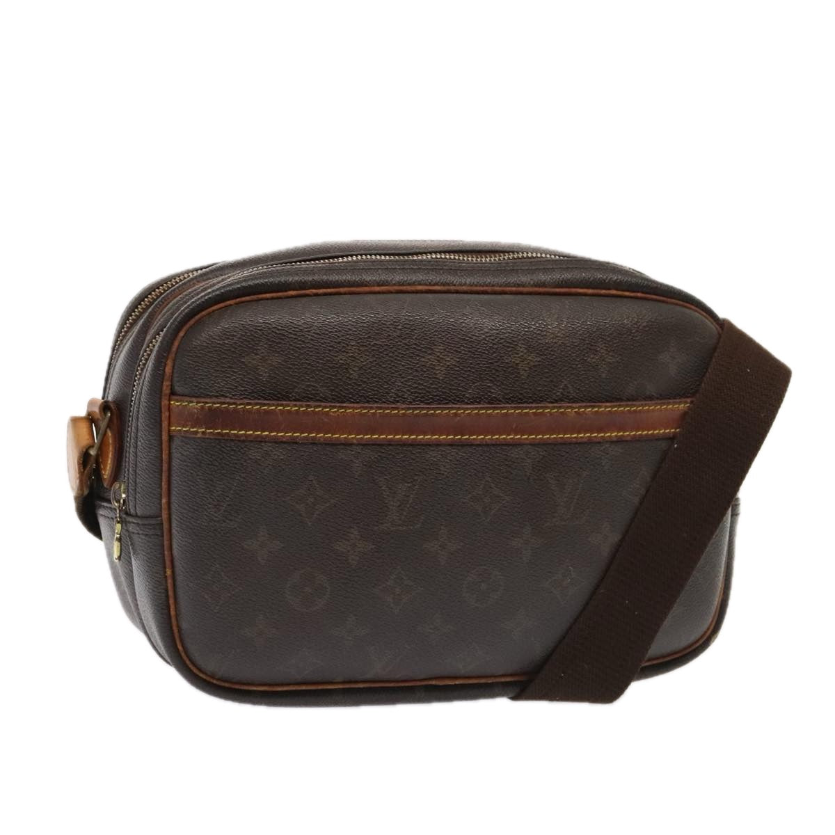 LOUIS VUITTON Monogram Reporter PM Shoulder Bag M45254 LV Auth 90131