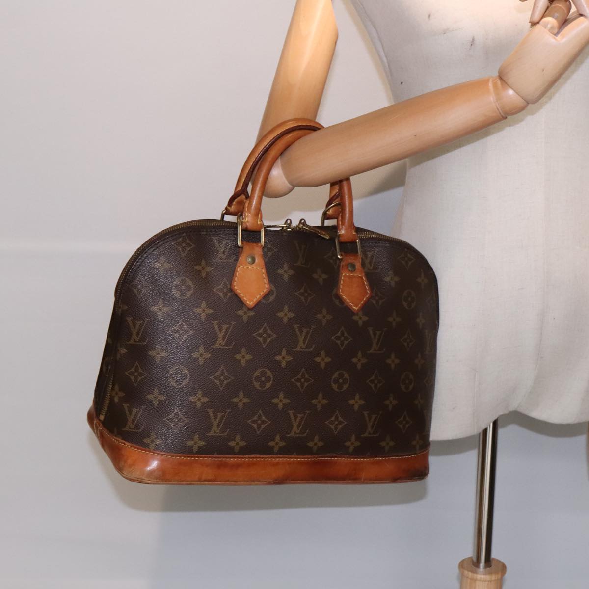 LOUIS VUITTON Monogram Alma Hand Bag M51130 LV Auth 90139