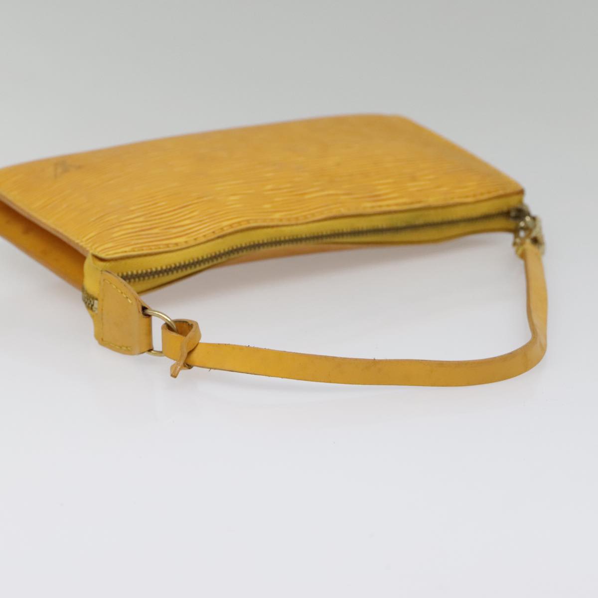 LOUIS VUITTON Epi Pochette Accessoires Pouch Yellow M52989 LV Auth 90151