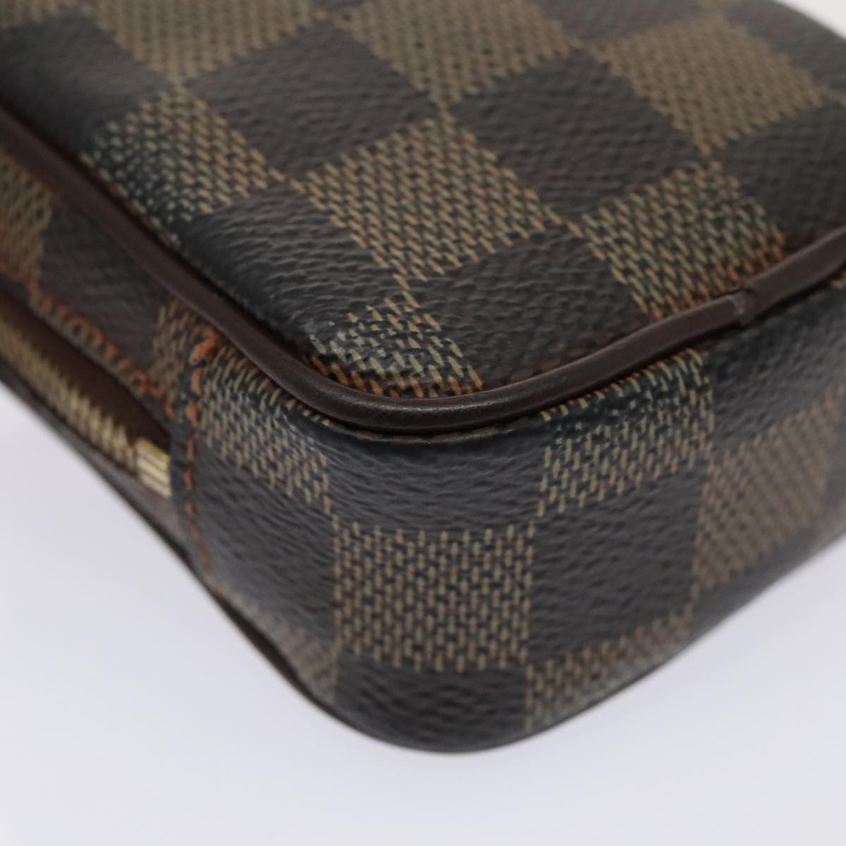 LOUIS VUITTON Damier Ebene Etui Okapi PM Pouch N61738 LV Auth 90165