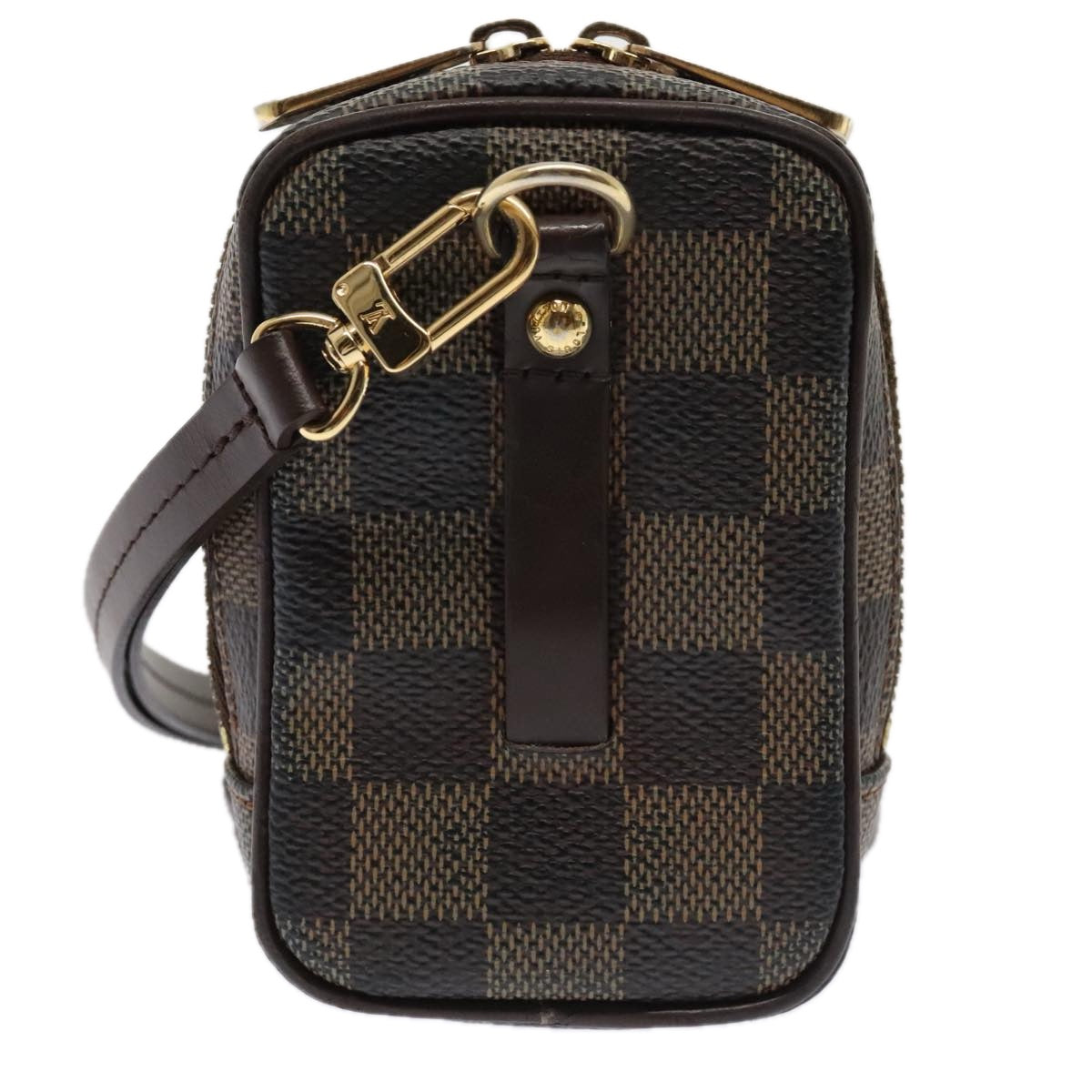 LOUIS VUITTON Damier Ebene Etui Okapi PM Pouch N61738 LV Auth 90165