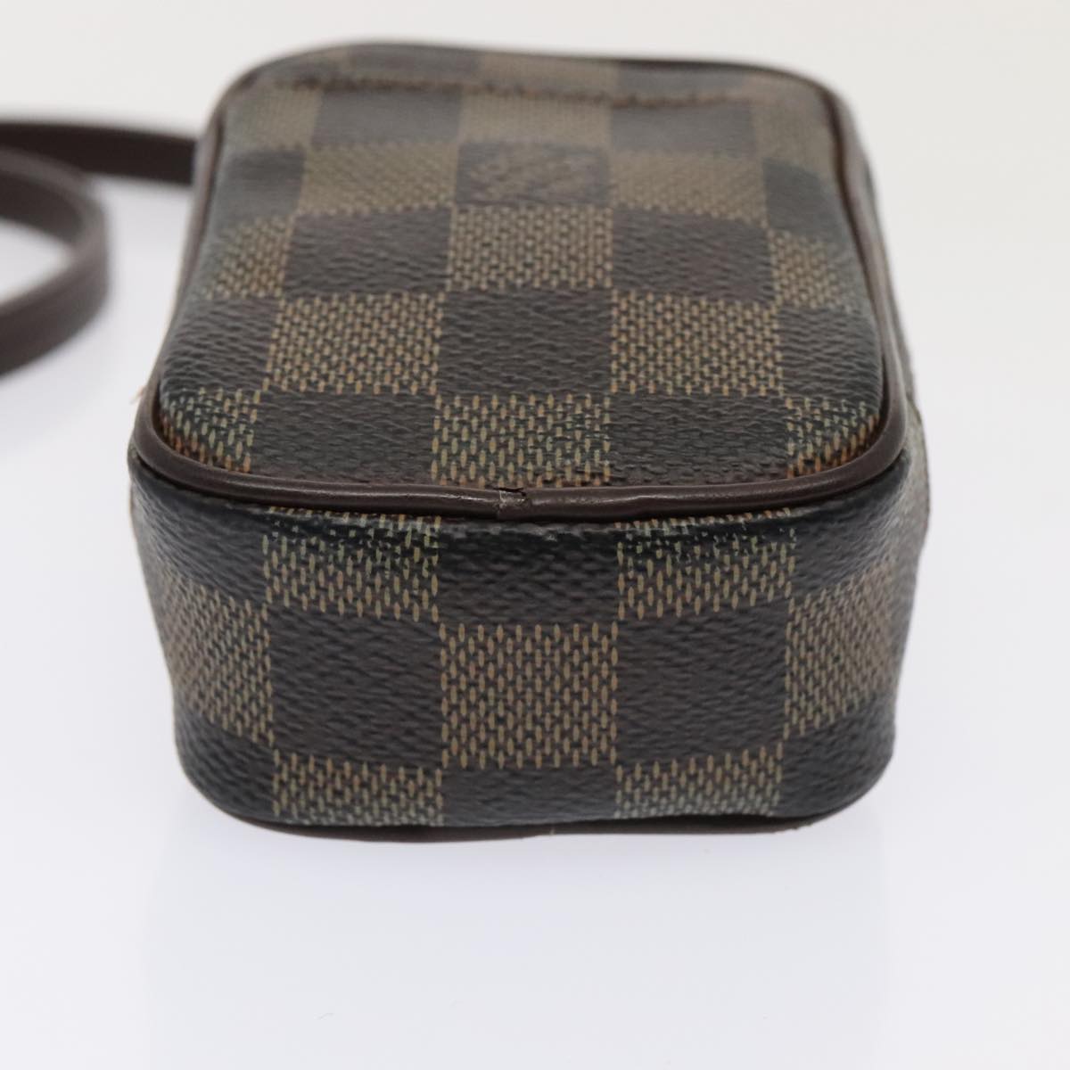 LOUIS VUITTON Damier Ebene Etui Okapi PM Pouch N61738 LV Auth 90165