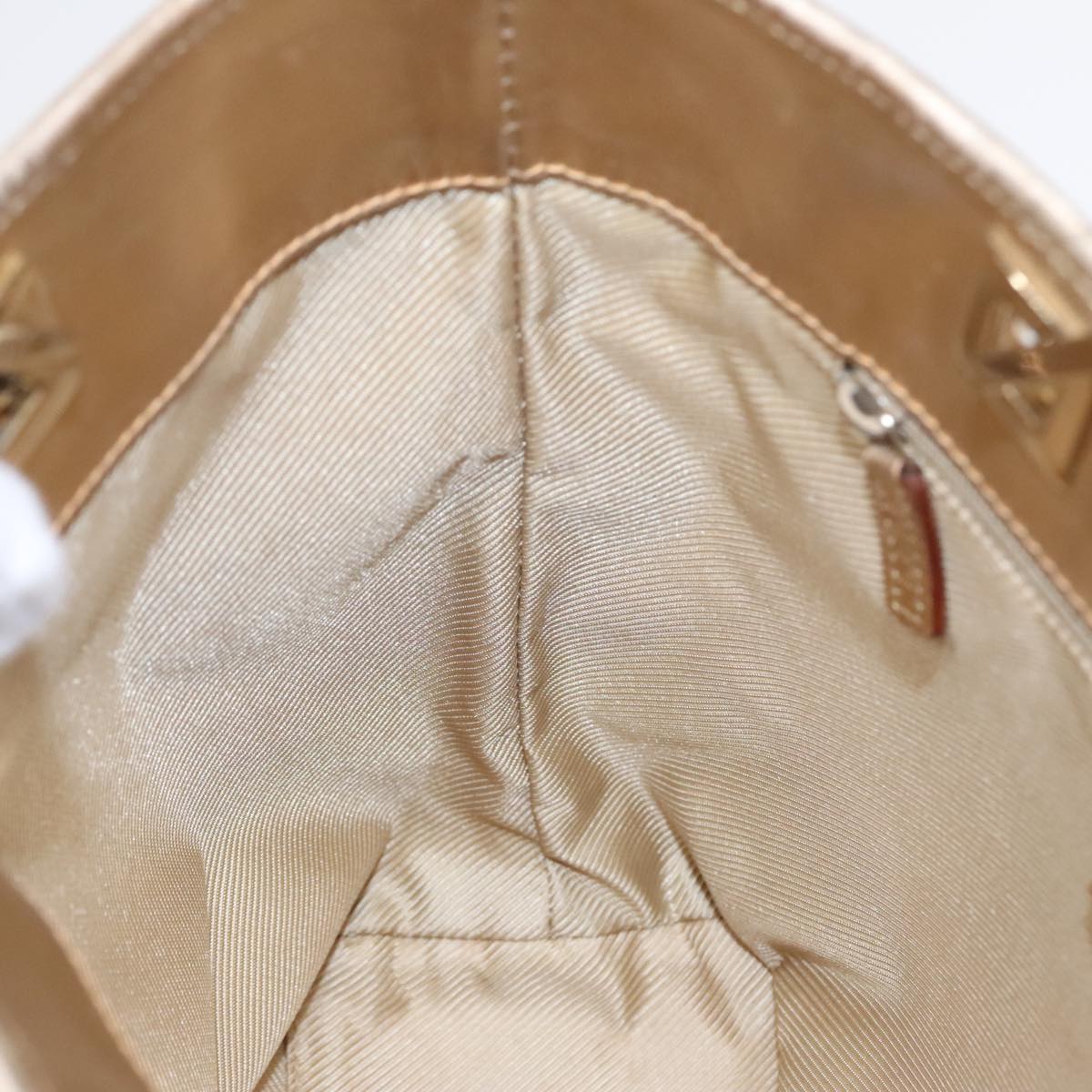 GUCCI GG Canvas Tote Bag Light Blue Gold 002 1099 Auth 90172