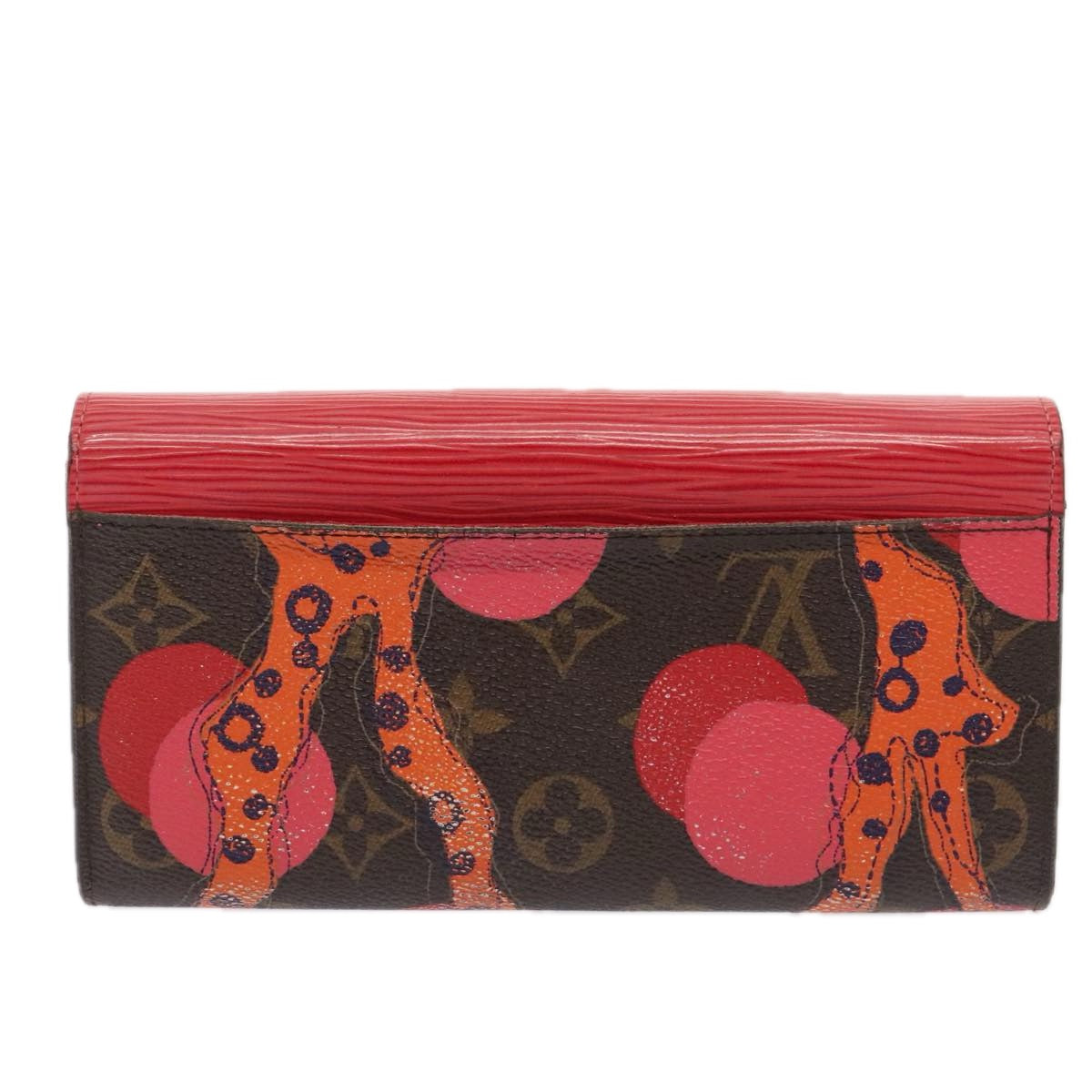 LOUIS VUITTON Epi Monogram La Mage Portefeiulle Sarah Red M60938 LV Auth 90252