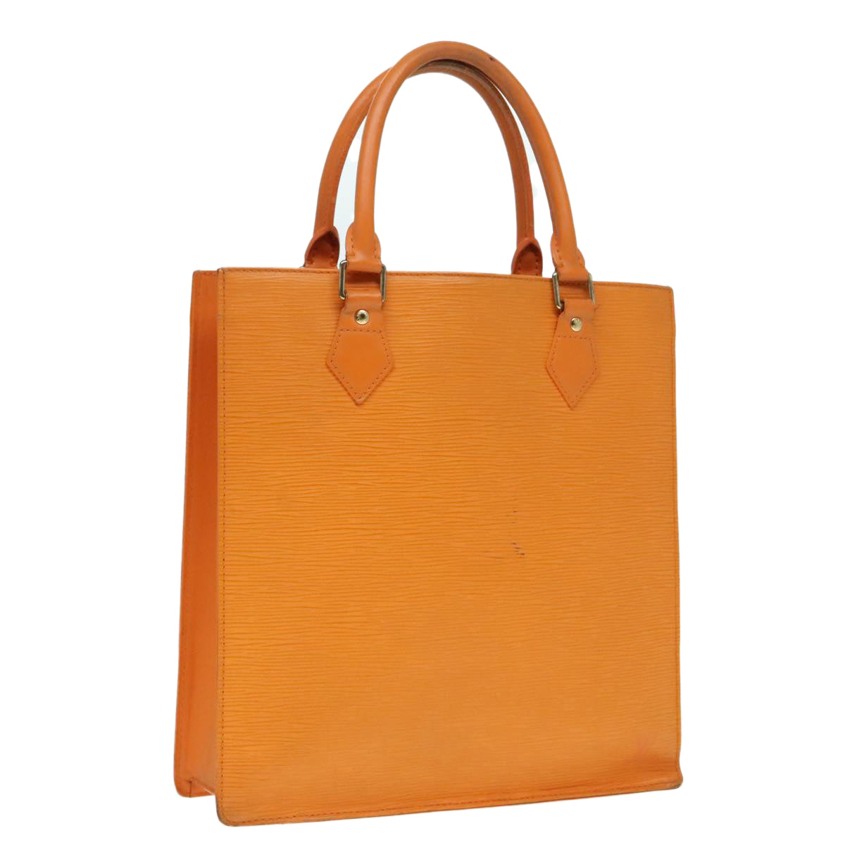 LOUIS VUITTON Epi Sac Plat Hand Bag Orange Mandarin M5274H LV Auth 90275