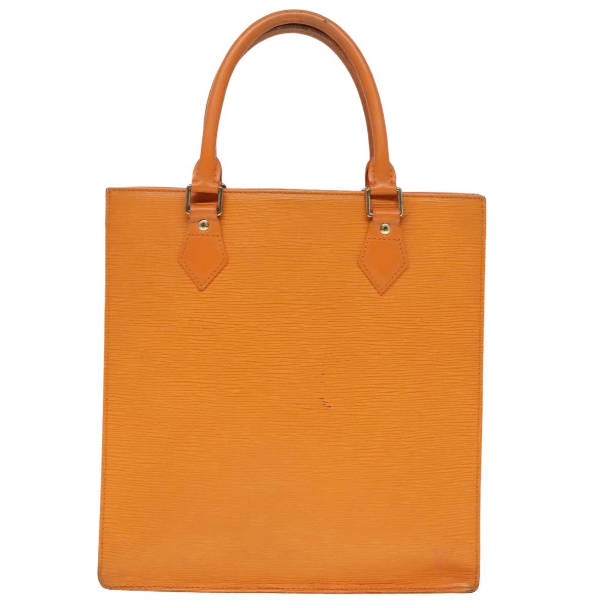 LOUIS VUITTON Epi Sac Plat Hand Bag Orange Mandarin M5274H LV Auth 90275