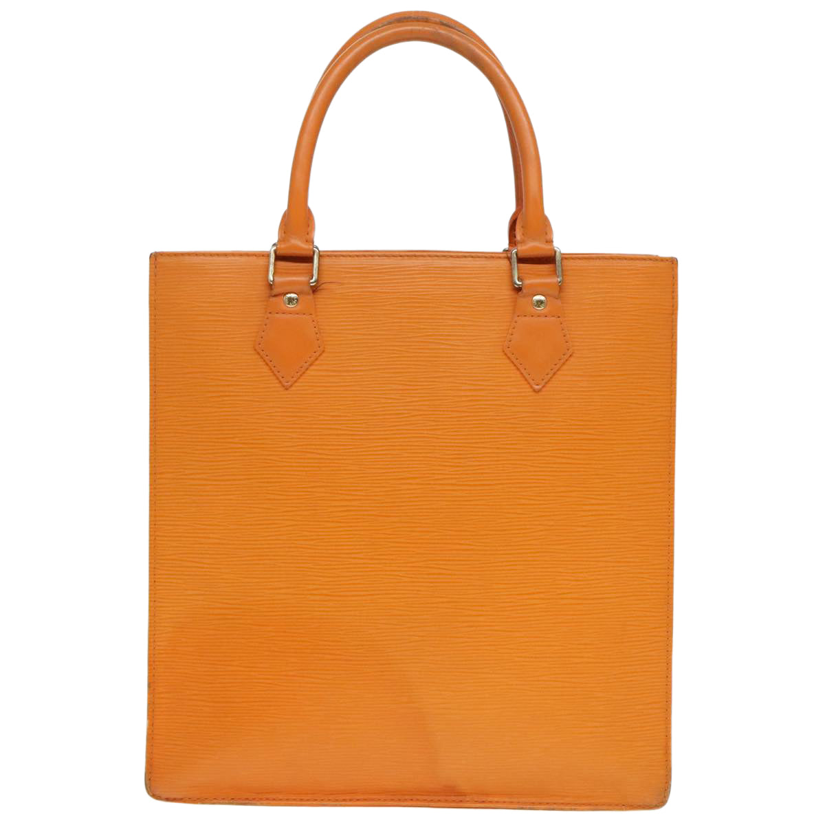 LOUIS VUITTON Epi Sac Plat Hand Bag Orange Mandarin M5274H LV Auth 90275