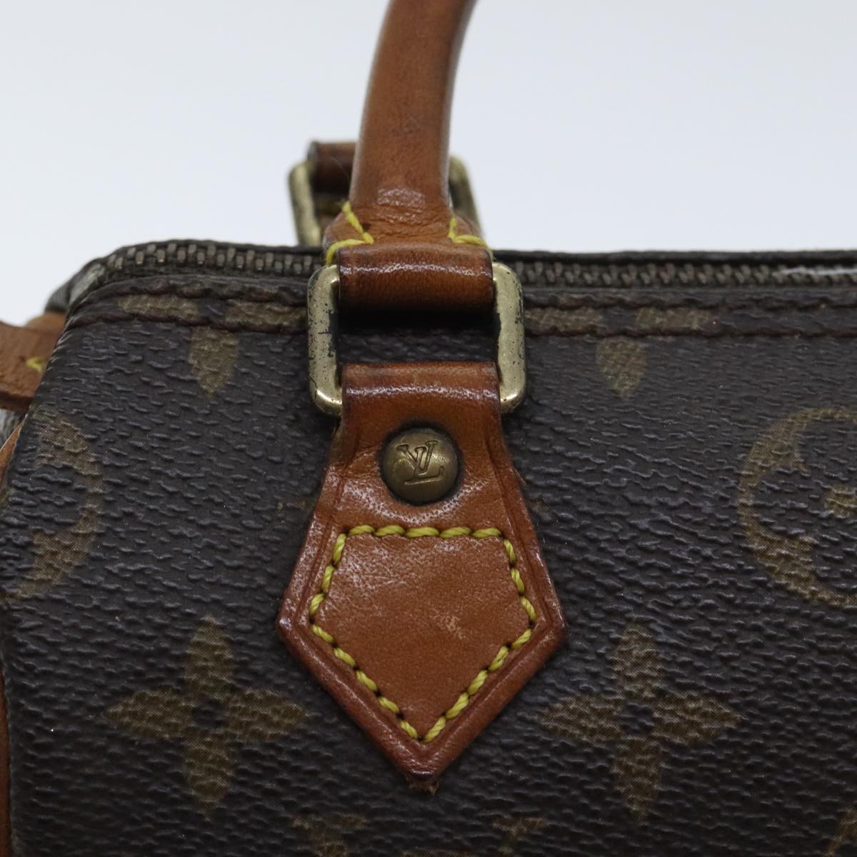 LOUIS VUITTON Monogram Mini Speedy Hand Bag M41534 LV Auth 90285