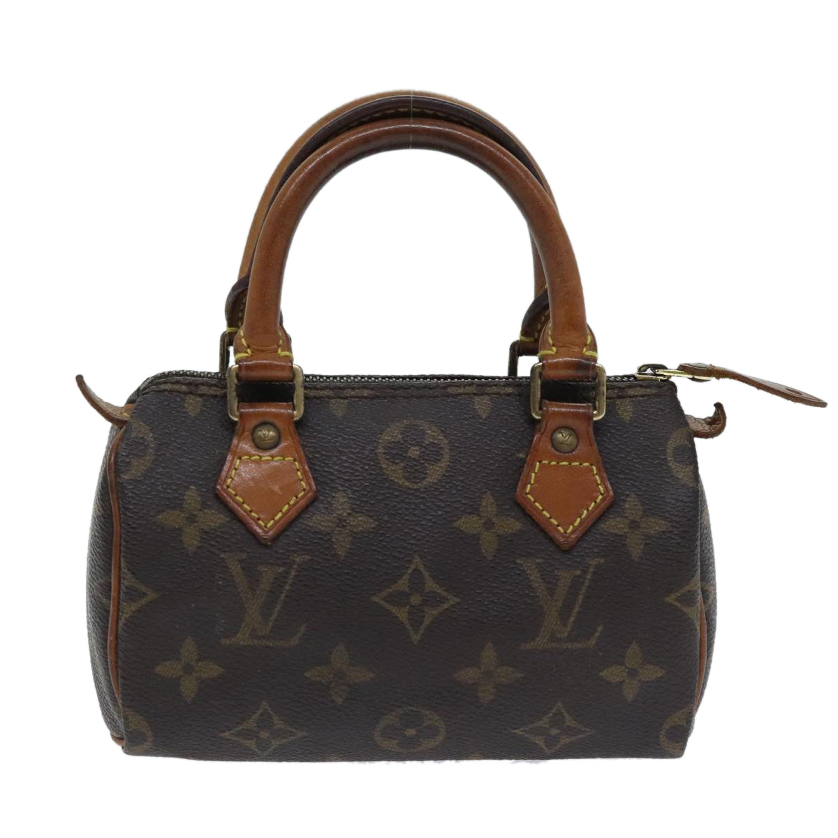 LOUIS VUITTON Monogram Mini Speedy Hand Bag M41534 LV Auth 90285