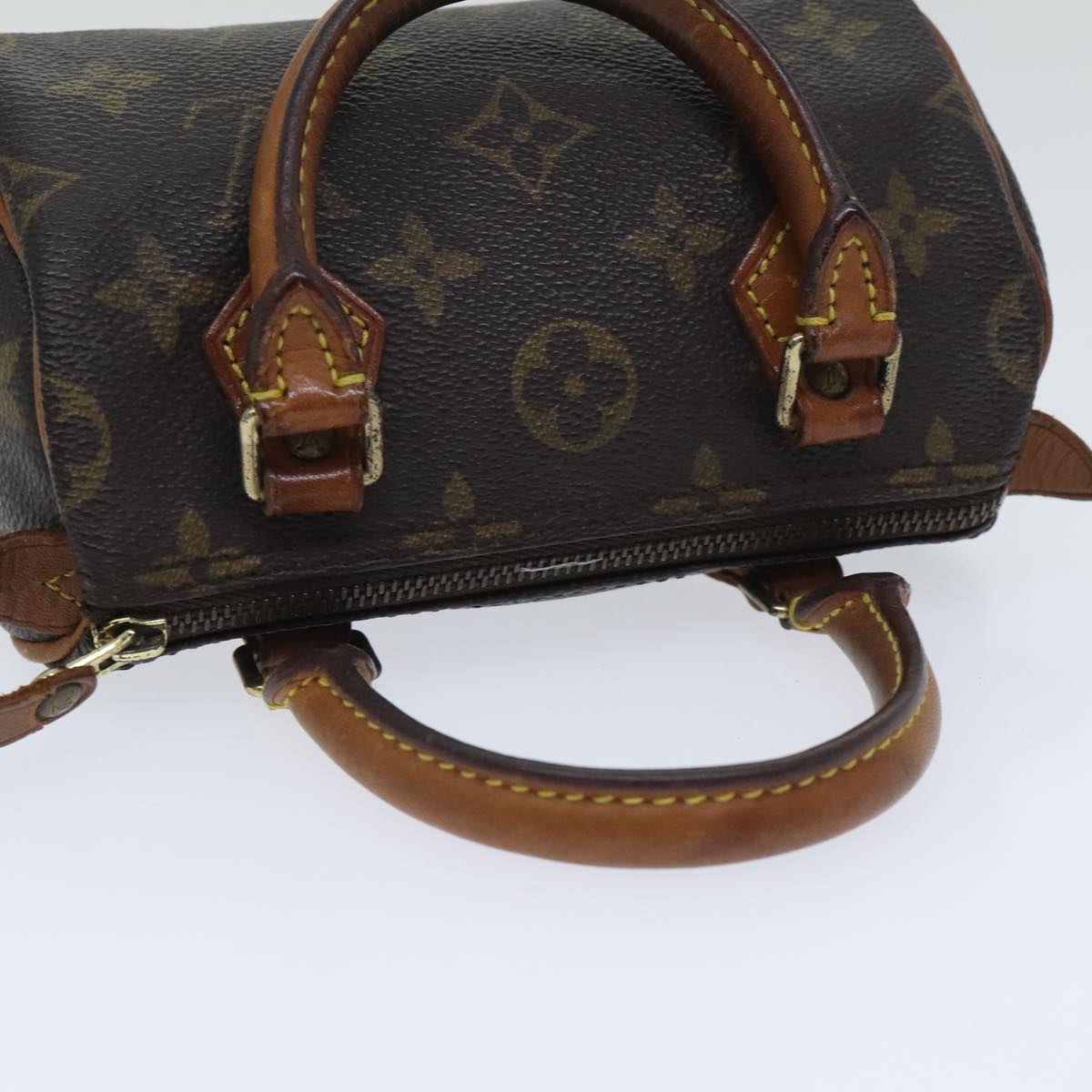 LOUIS VUITTON Monogram Mini Speedy Hand Bag M41534 LV Auth 90285